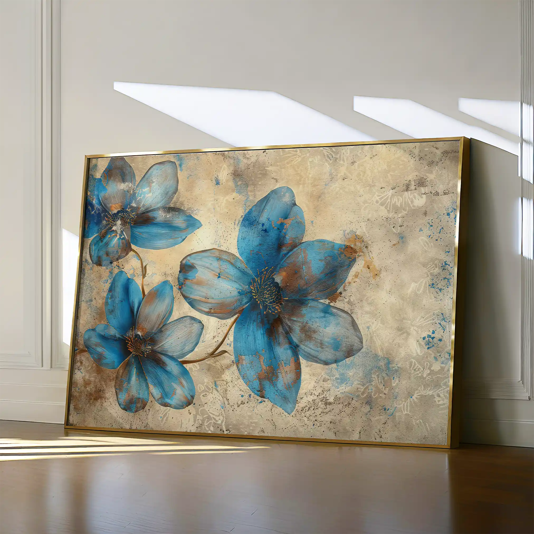 Floral Canvas Wall Art WAD379-F 90 x 60 cm / Stretched on hidden frame