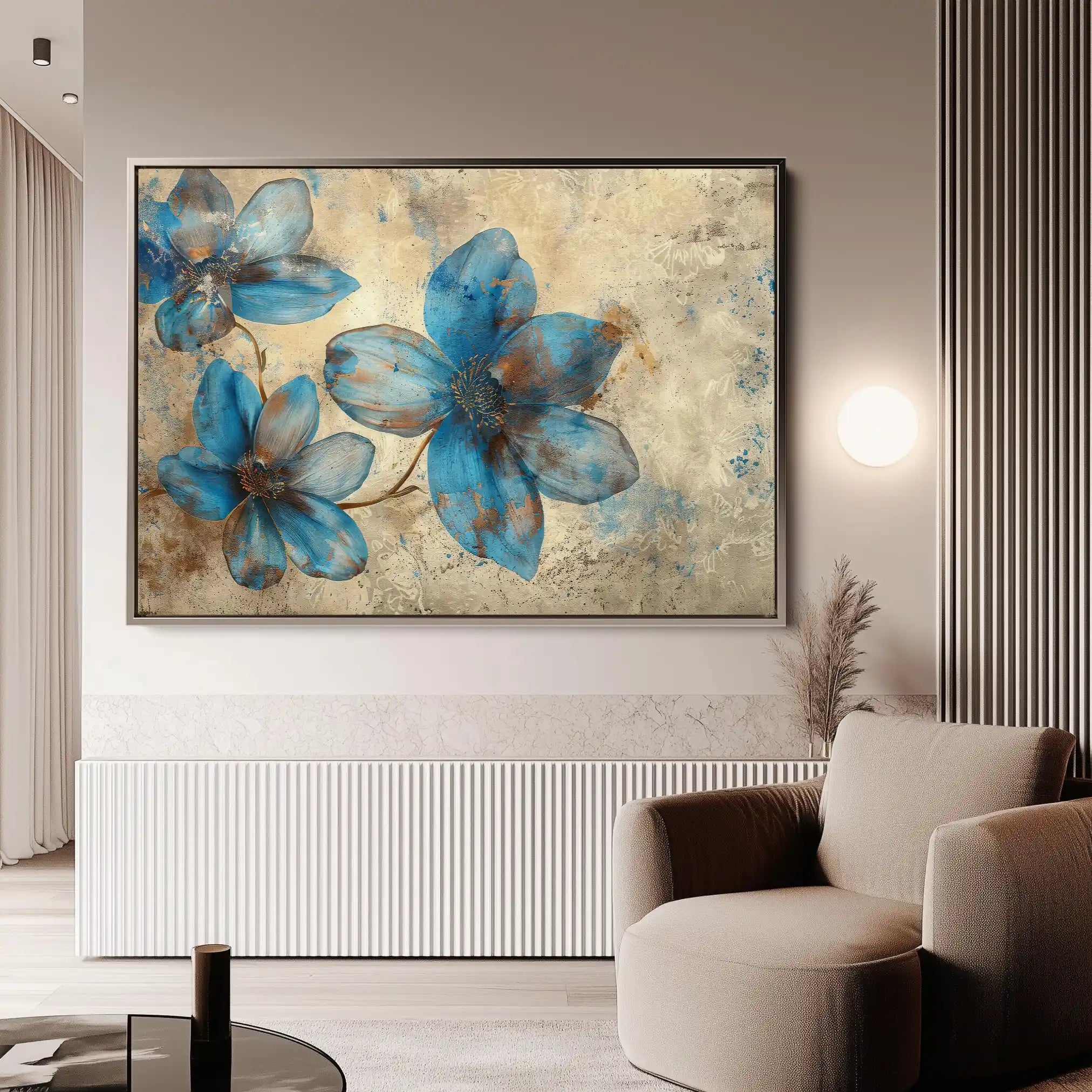 Floral Canvas Wall Art WAD379-F 90 x 60 cm / Stretched on hidden frame