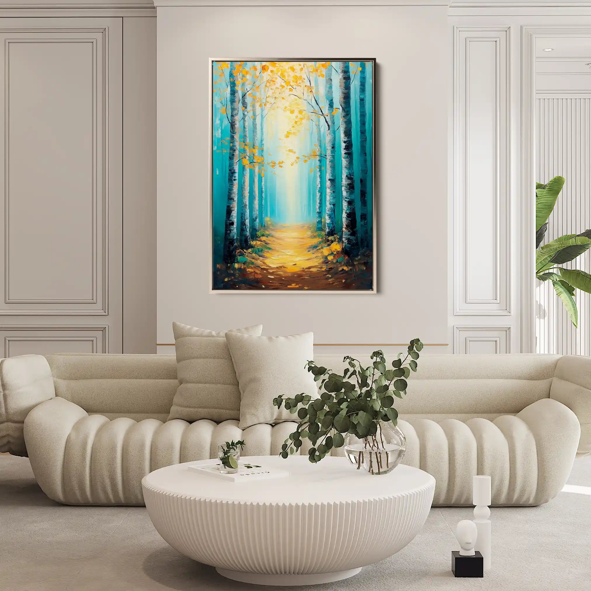 Landscape 379 Canvas Art 90 x 60 cm / Stretched on hidden frame