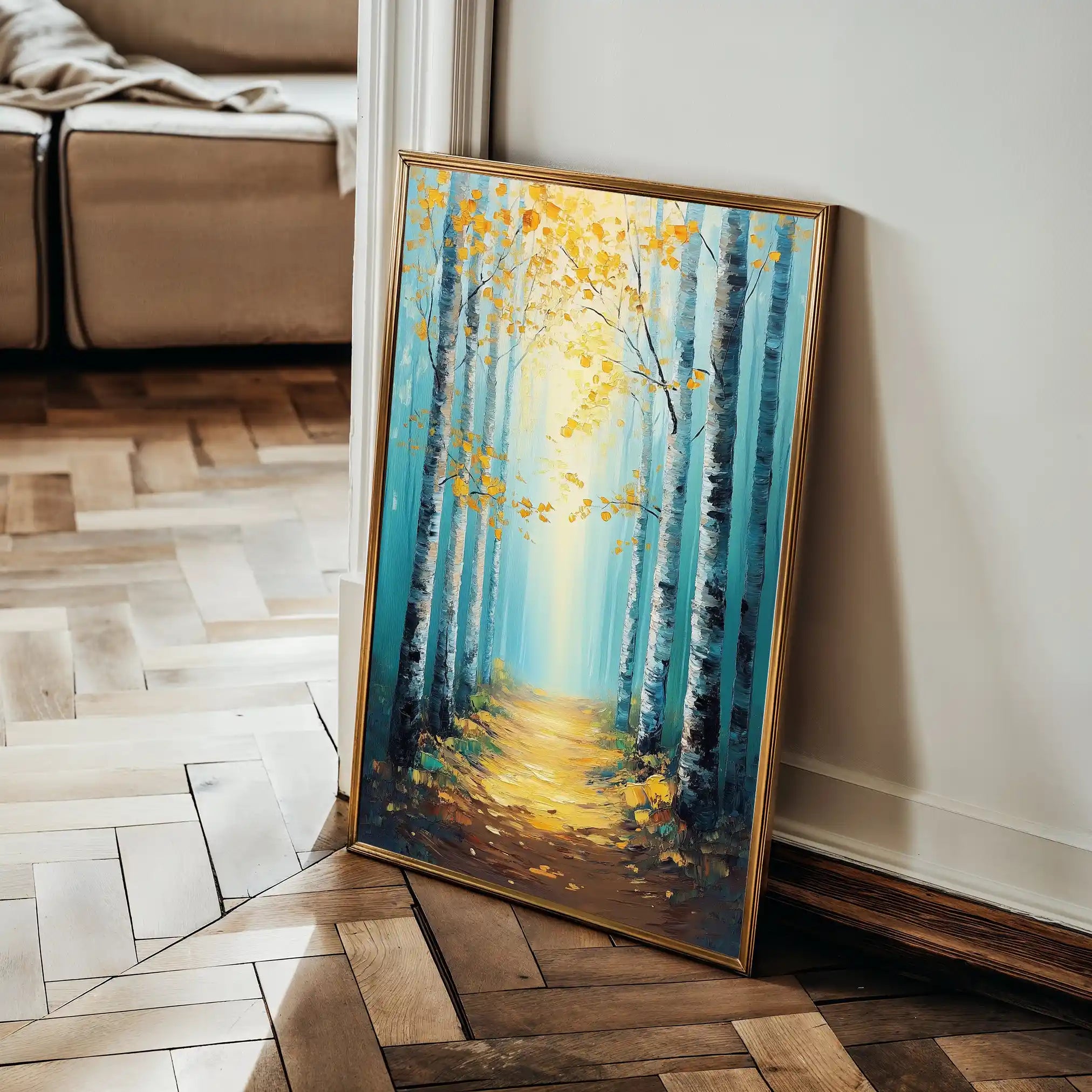 Landscape 379 Canvas Art 90 x 60 cm / Stretched on hidden frame