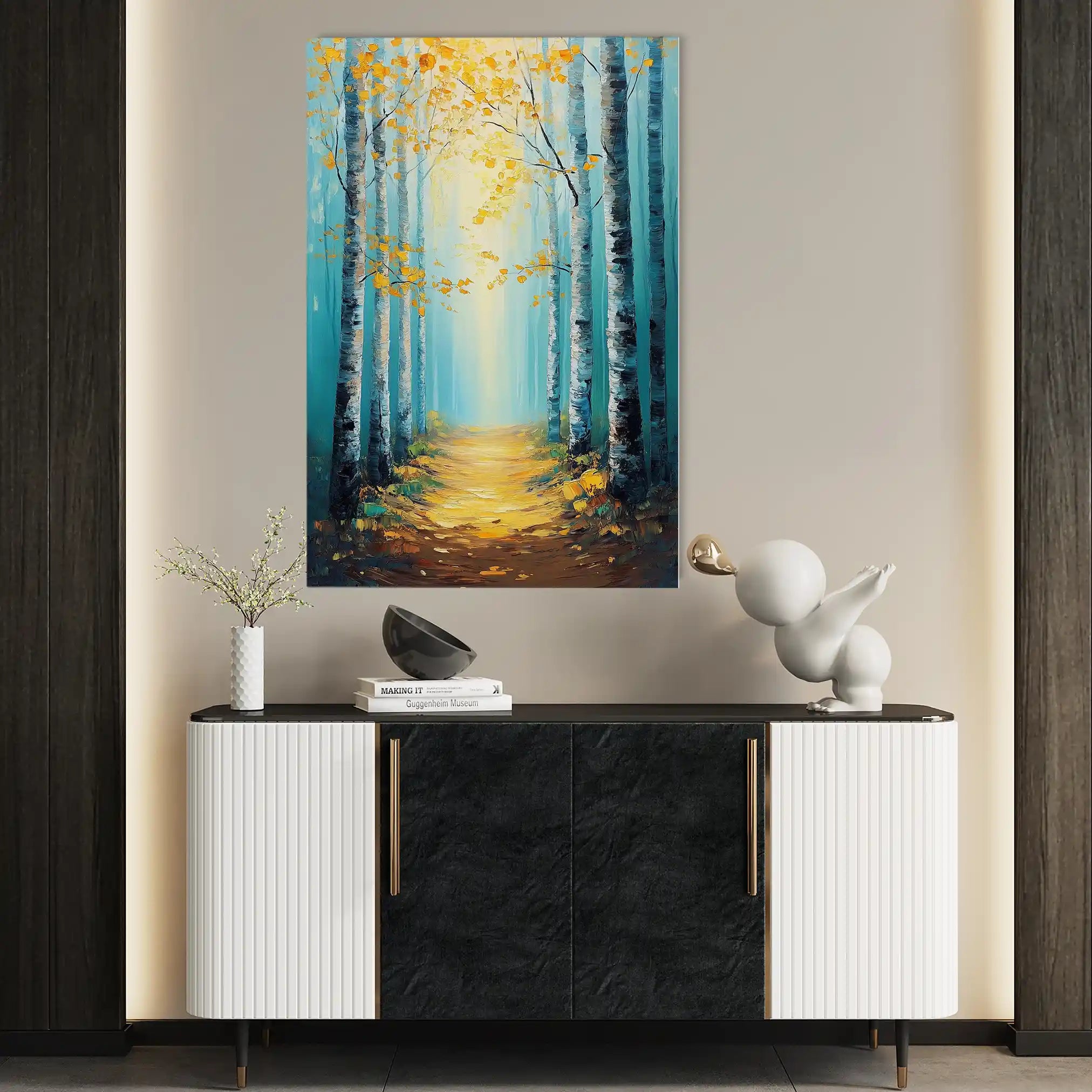 Landscape 379 Canvas Art 90 x 60 cm / Stretched on hidden frame