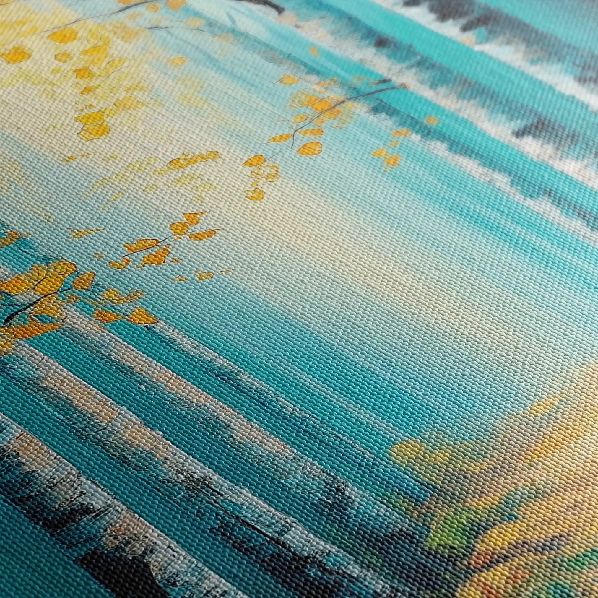 Landscape 379 Canvas Art 90 x 60 cm / Stretched on hidden frame