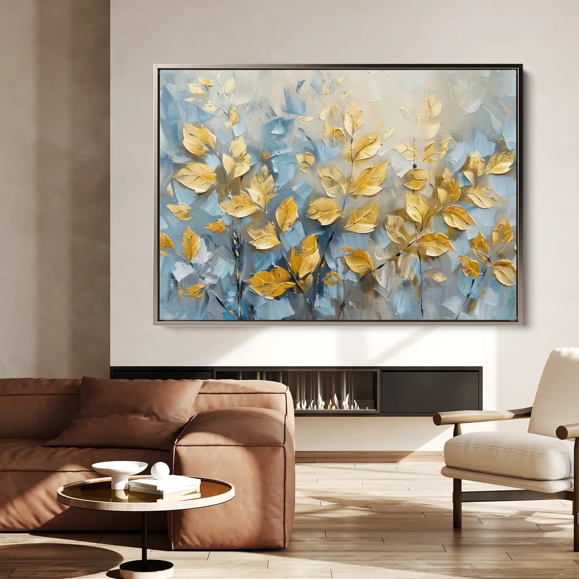 Floral Canvas Wall Art WAD380-F 90 x 60 cm / Stretched on hidden frame