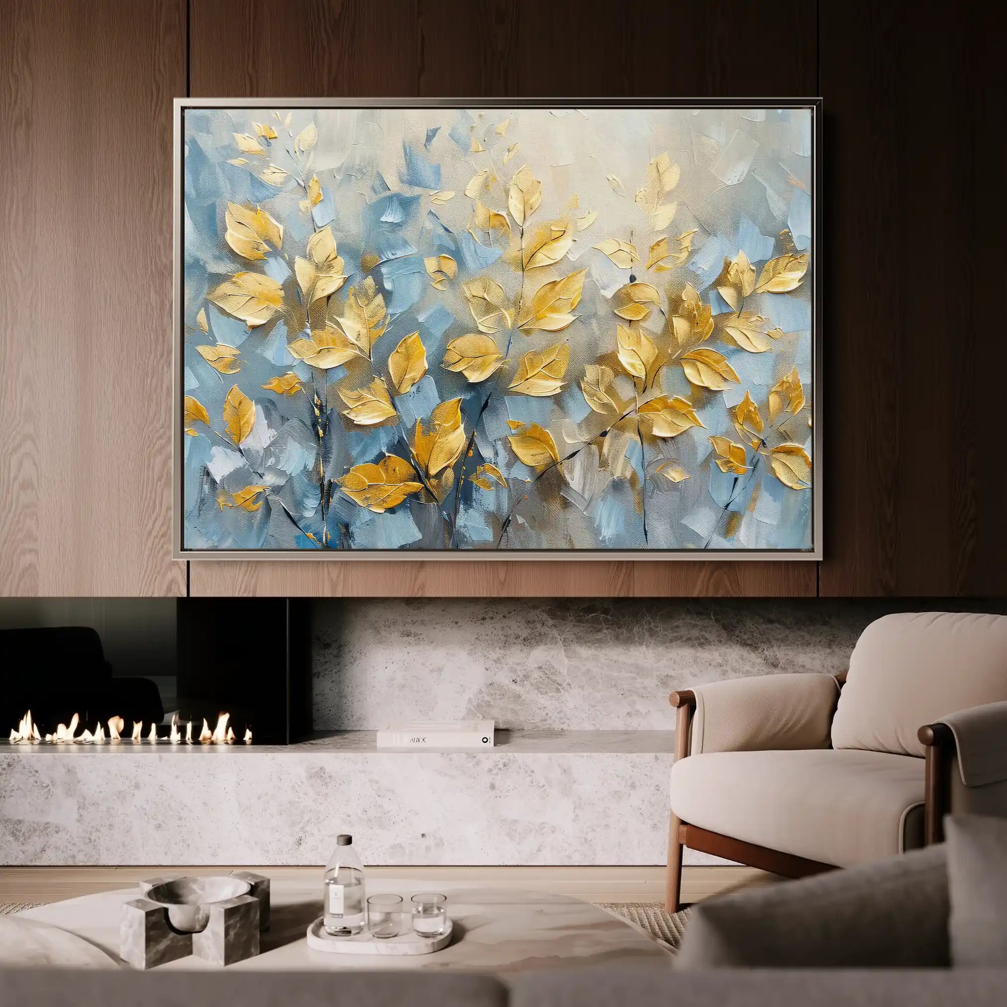 Floral Canvas Wall Art WAD380-F 90 x 60 cm / Stretched on hidden frame