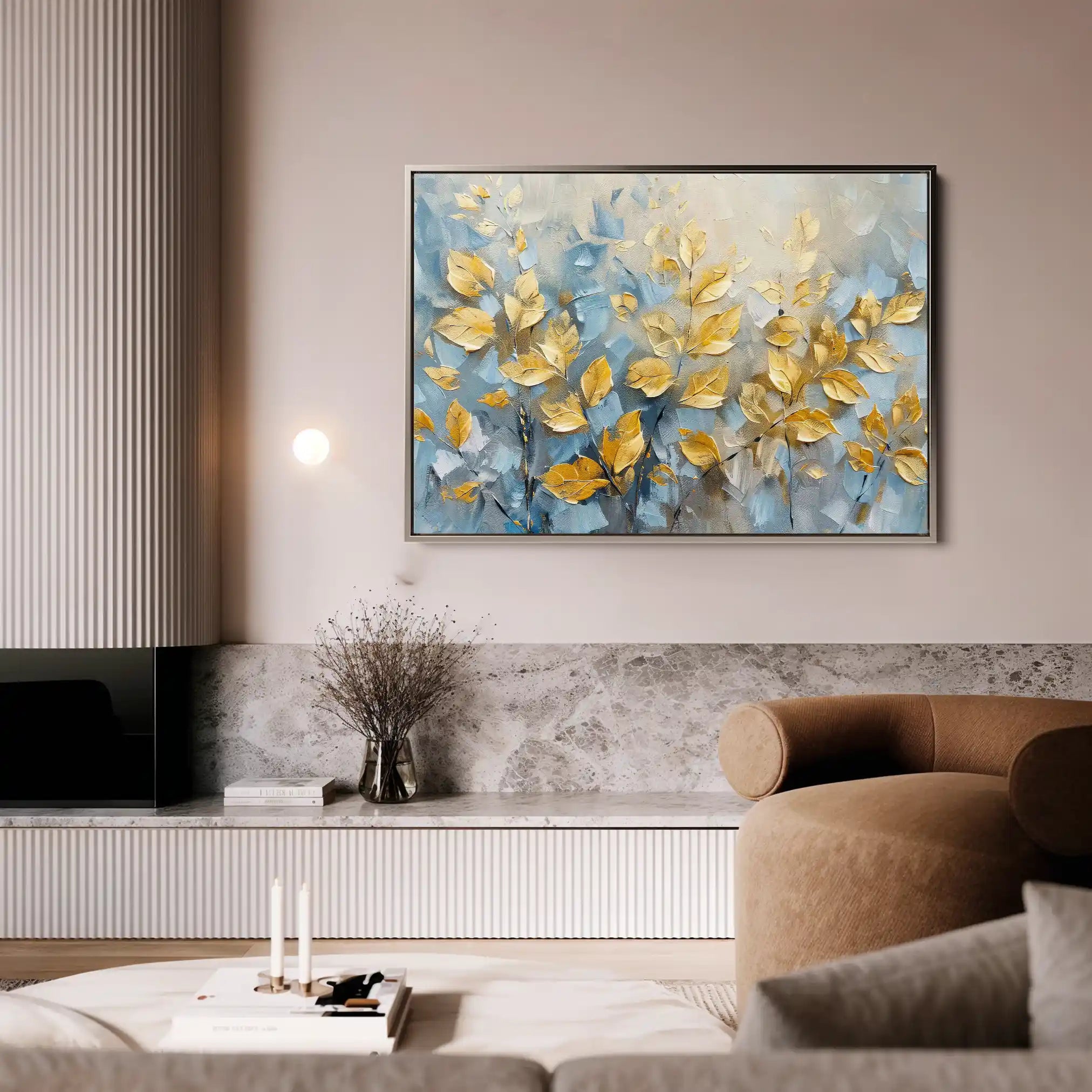 Floral Canvas Wall Art WAD380-F 90 x 60 cm / Stretched on hidden frame