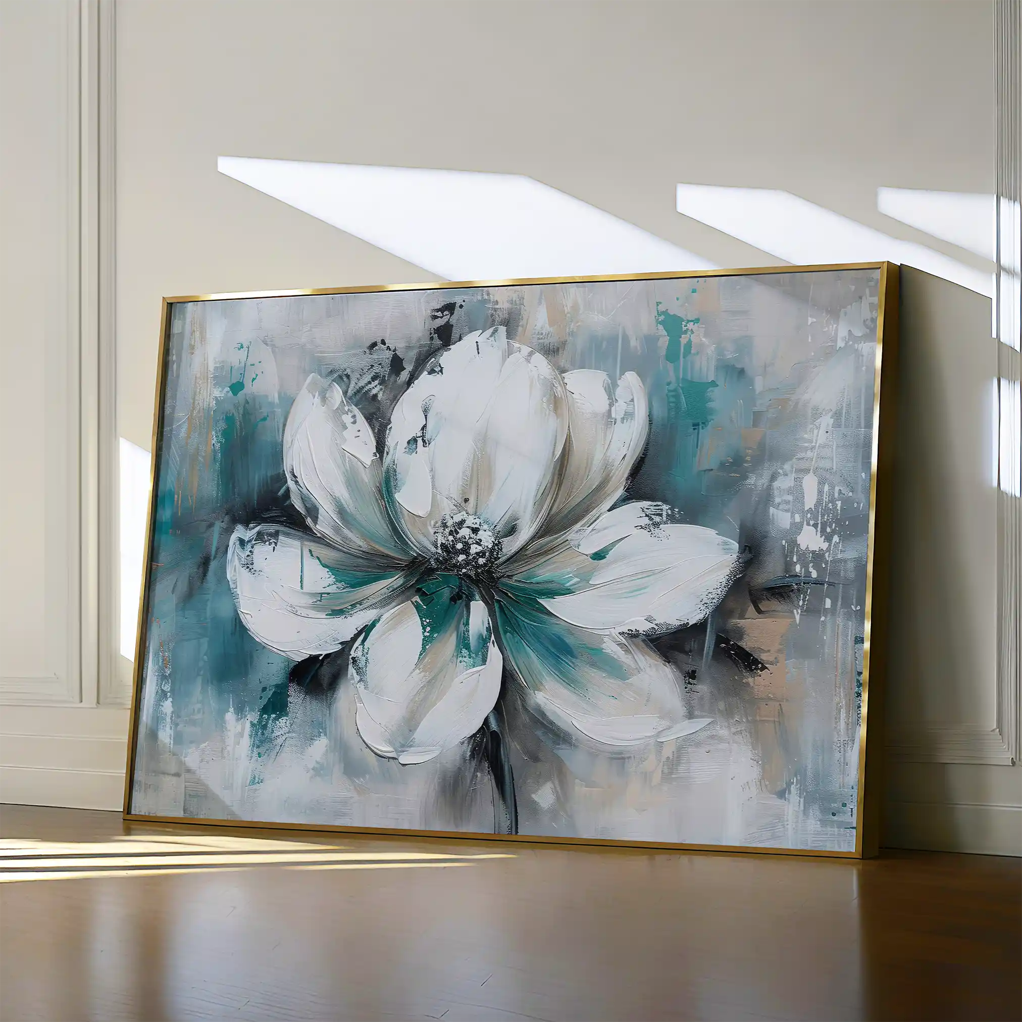 Floral Canvas Wall Art WAD381-F 90 x 60 cm / Stretched on hidden frame