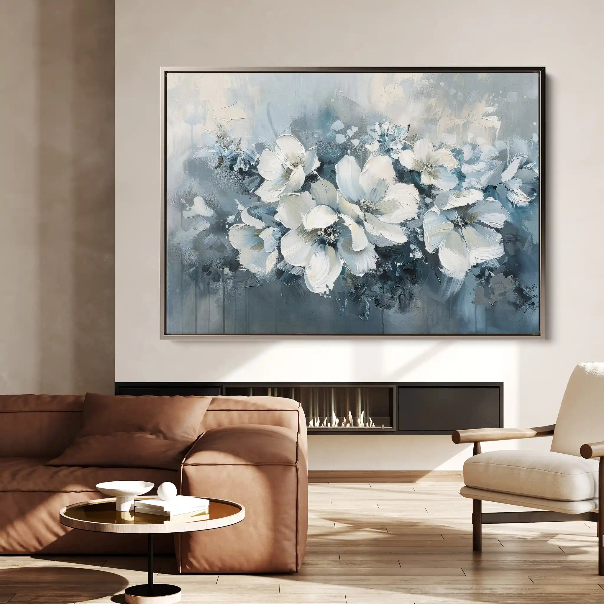 Floral Canvas Wall Art WAD382-F 90 x 60 cm / Stretched on hidden frame