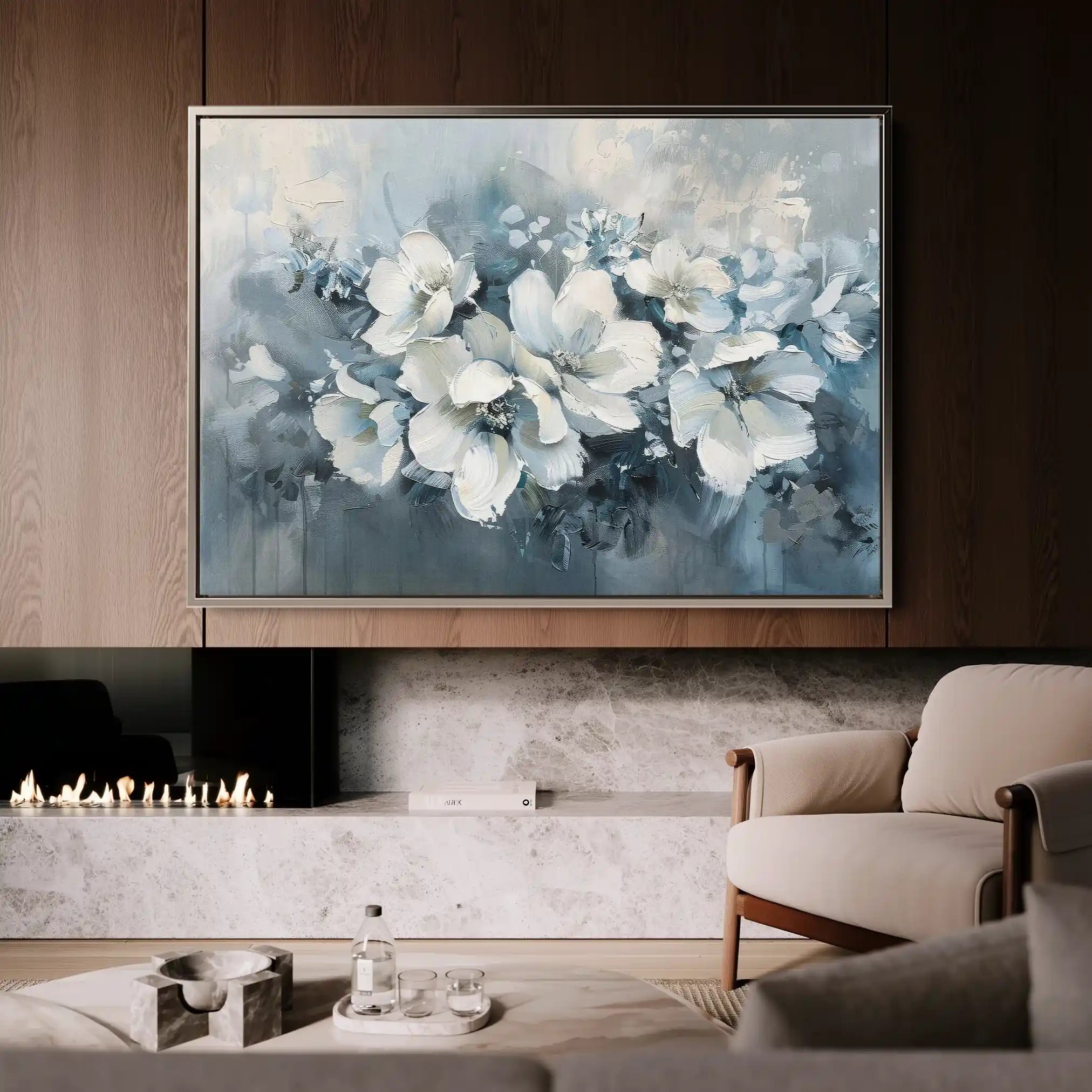 Floral Canvas Wall Art WAD382-F 90 x 60 cm / Stretched on hidden frame