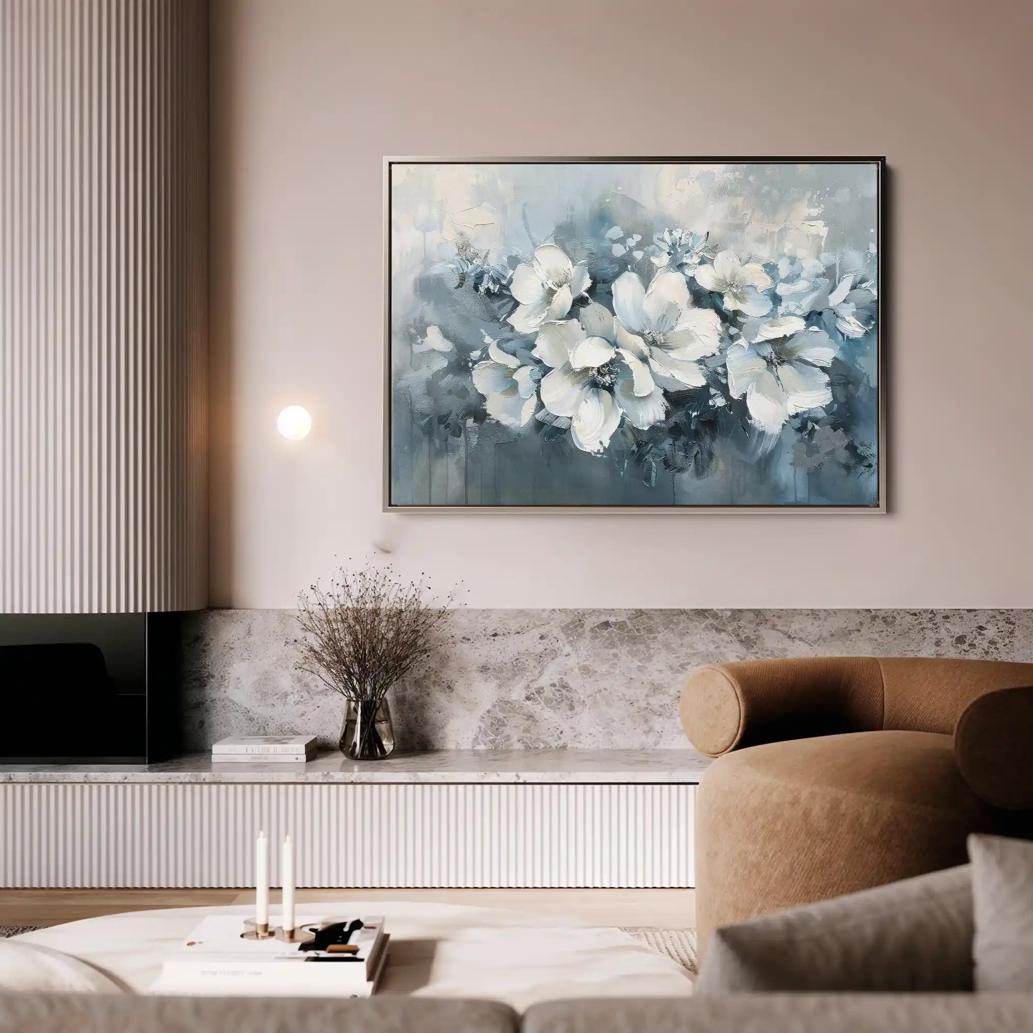 Floral Canvas Wall Art WAD382-F 90 x 60 cm / Stretched on hidden frame