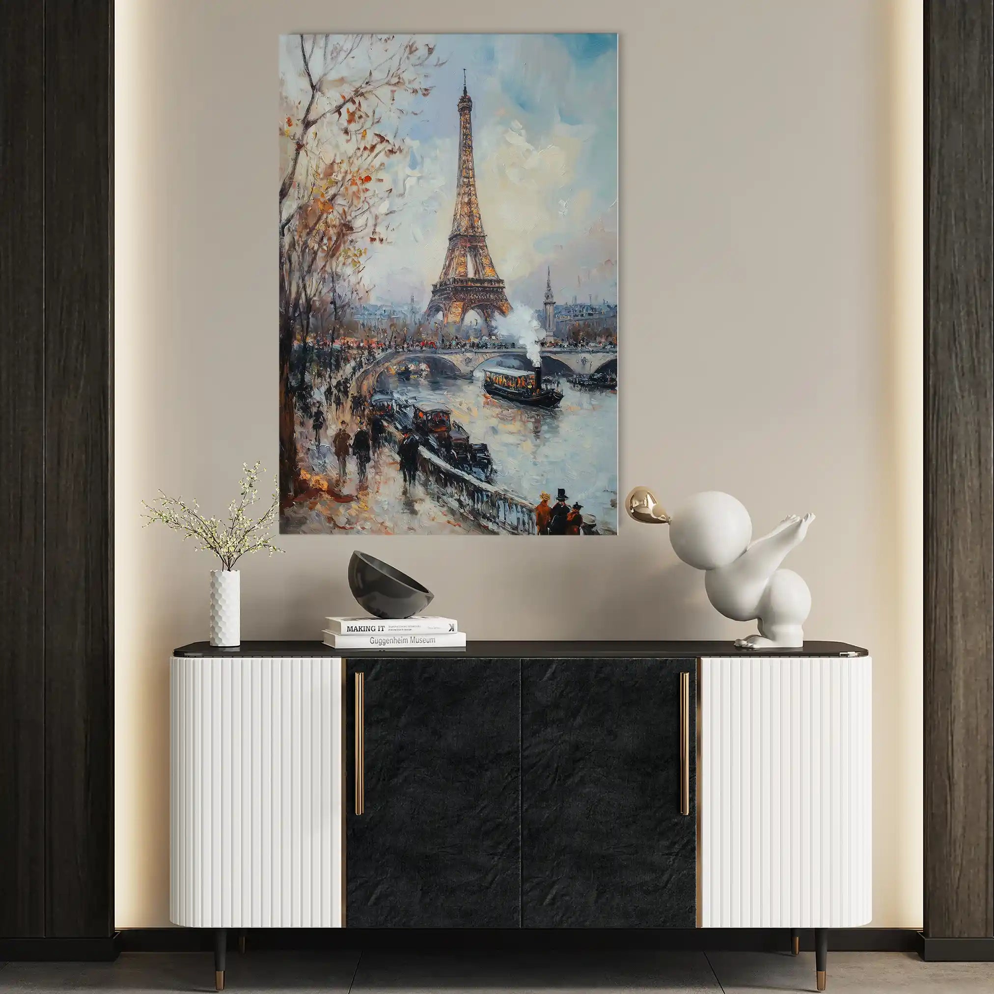 Landscape 382 Canvas Art 90 x 60 cm / Stretched on hidden frame