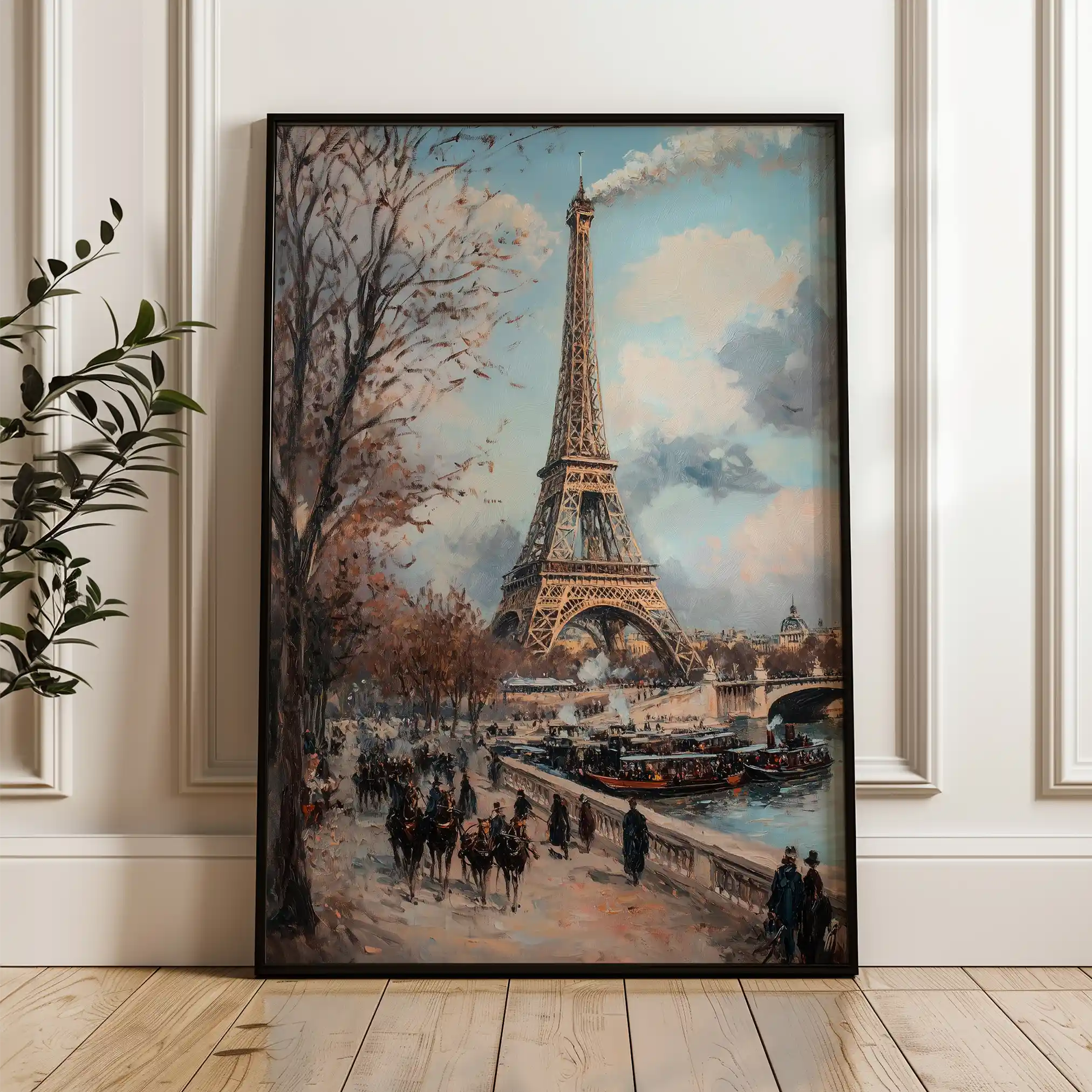 Landscape 383 Canvas Art 90 x 60 cm / Stretched on hidden frame