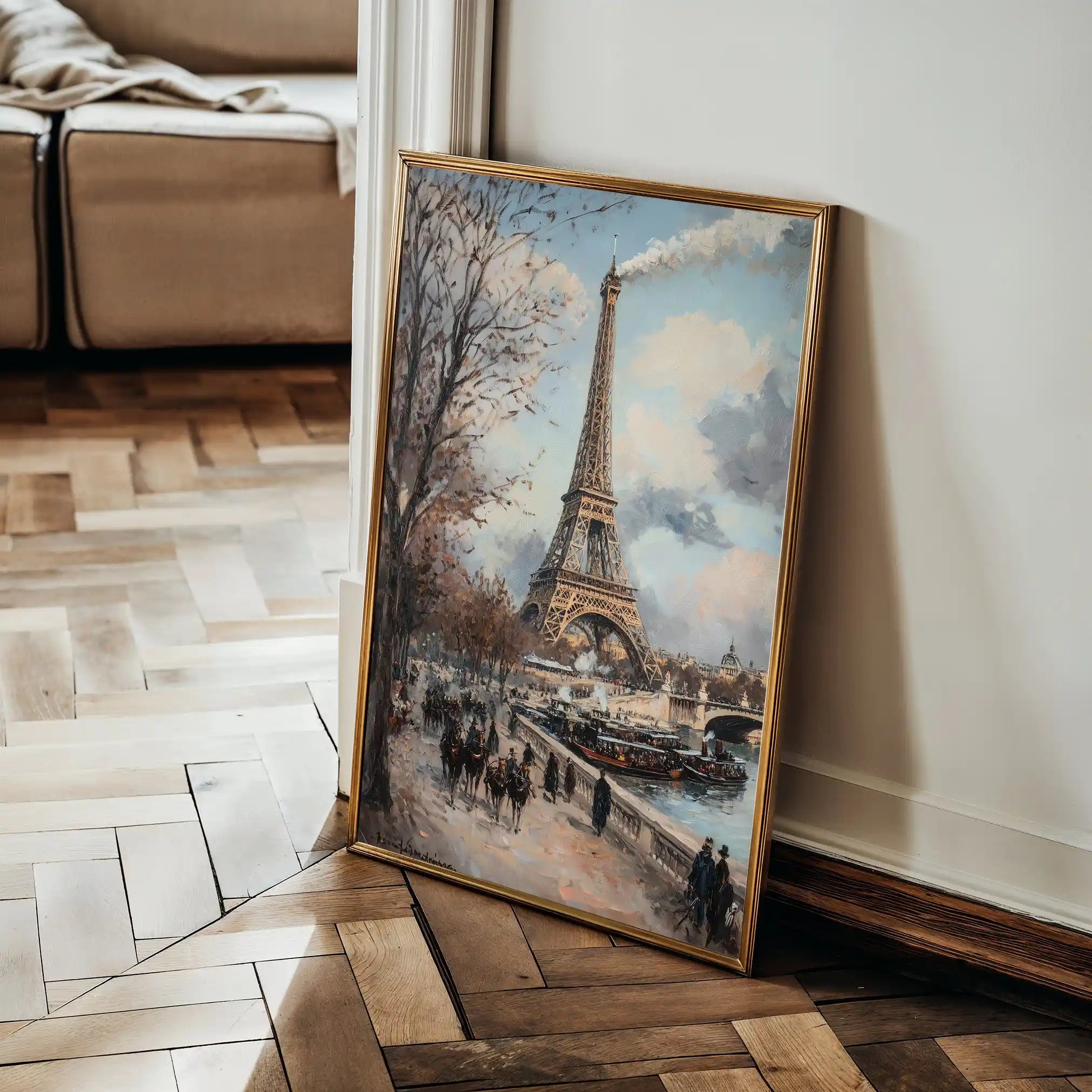 Landscape 383 Canvas Art 90 x 60 cm / Stretched on hidden frame