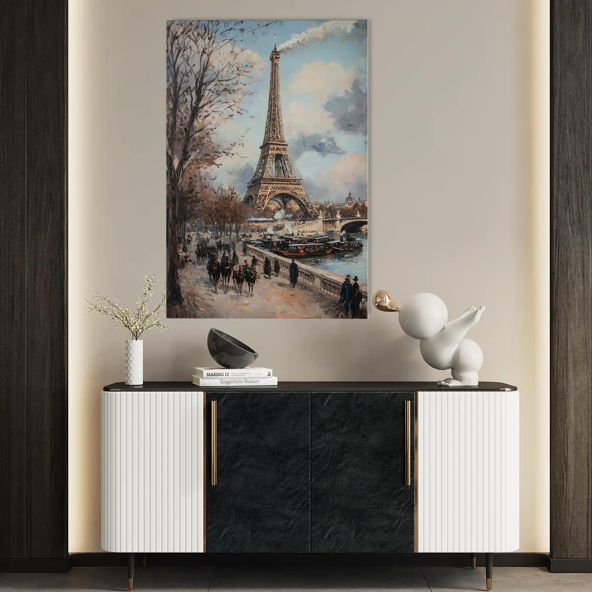 Landscape 383 Canvas Art 90 x 60 cm / Stretched on hidden frame