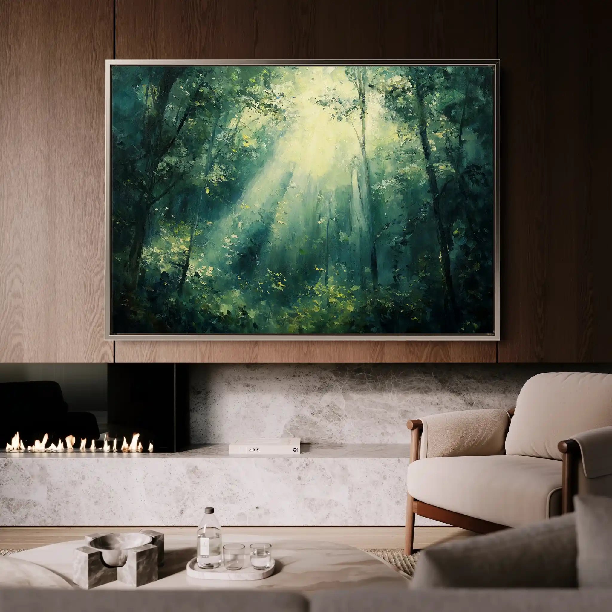 Landscape 384 Canvas Art 90 x 60 cm / Stretched on hidden frame