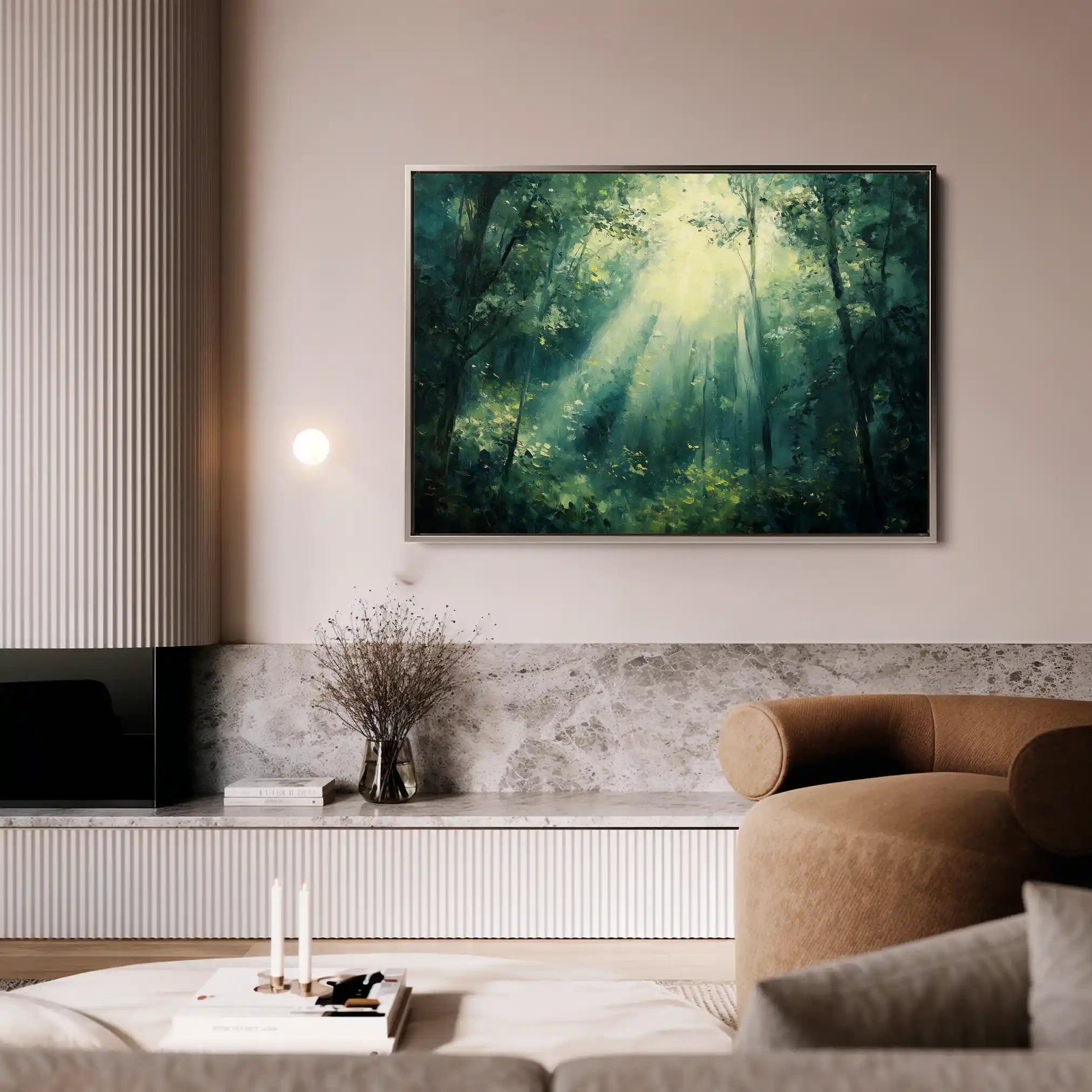Landscape 384 Canvas Art 90 x 60 cm / Stretched on hidden frame