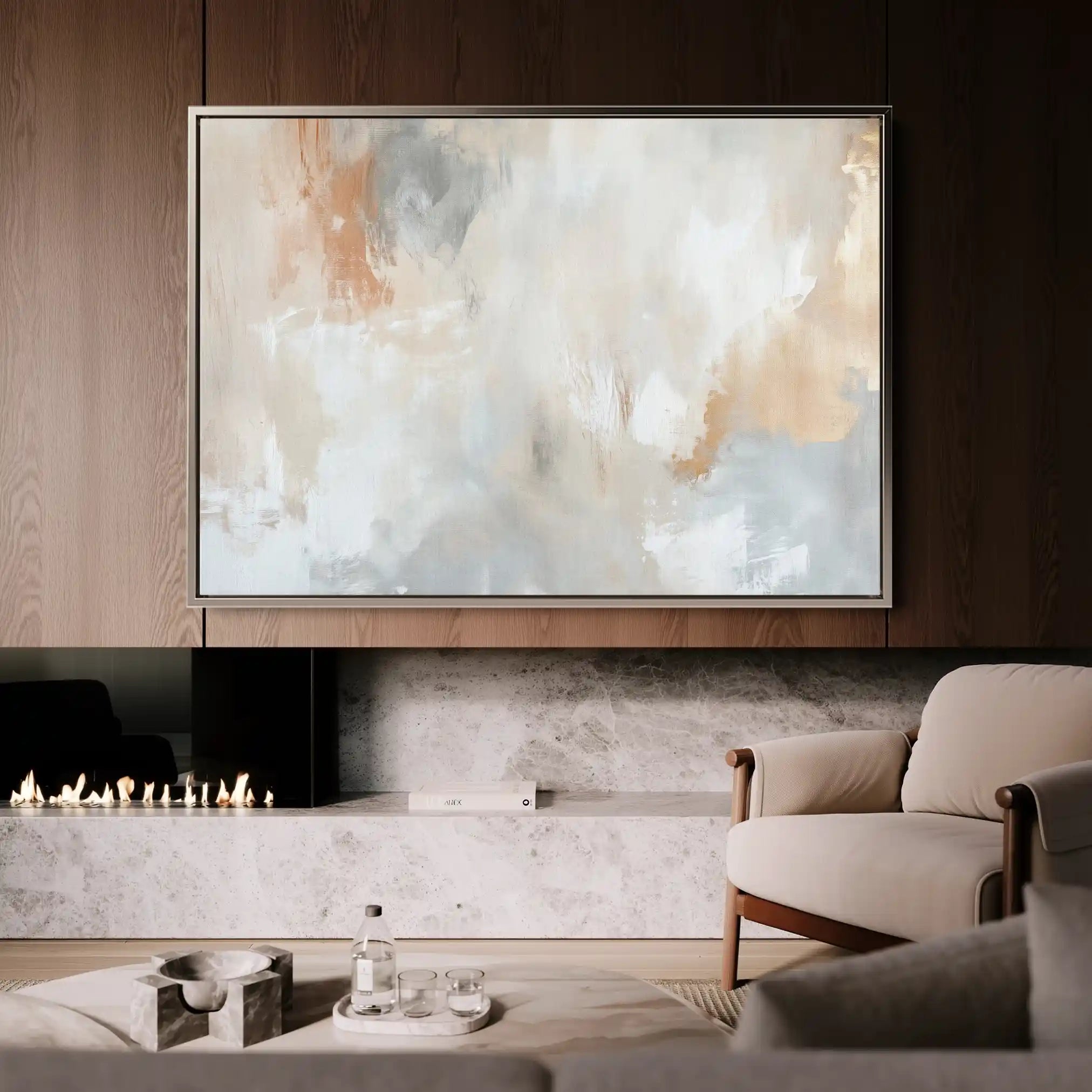 Abstract 385 Canvas Art 60 x 40 cm / Stretched on hidden frame