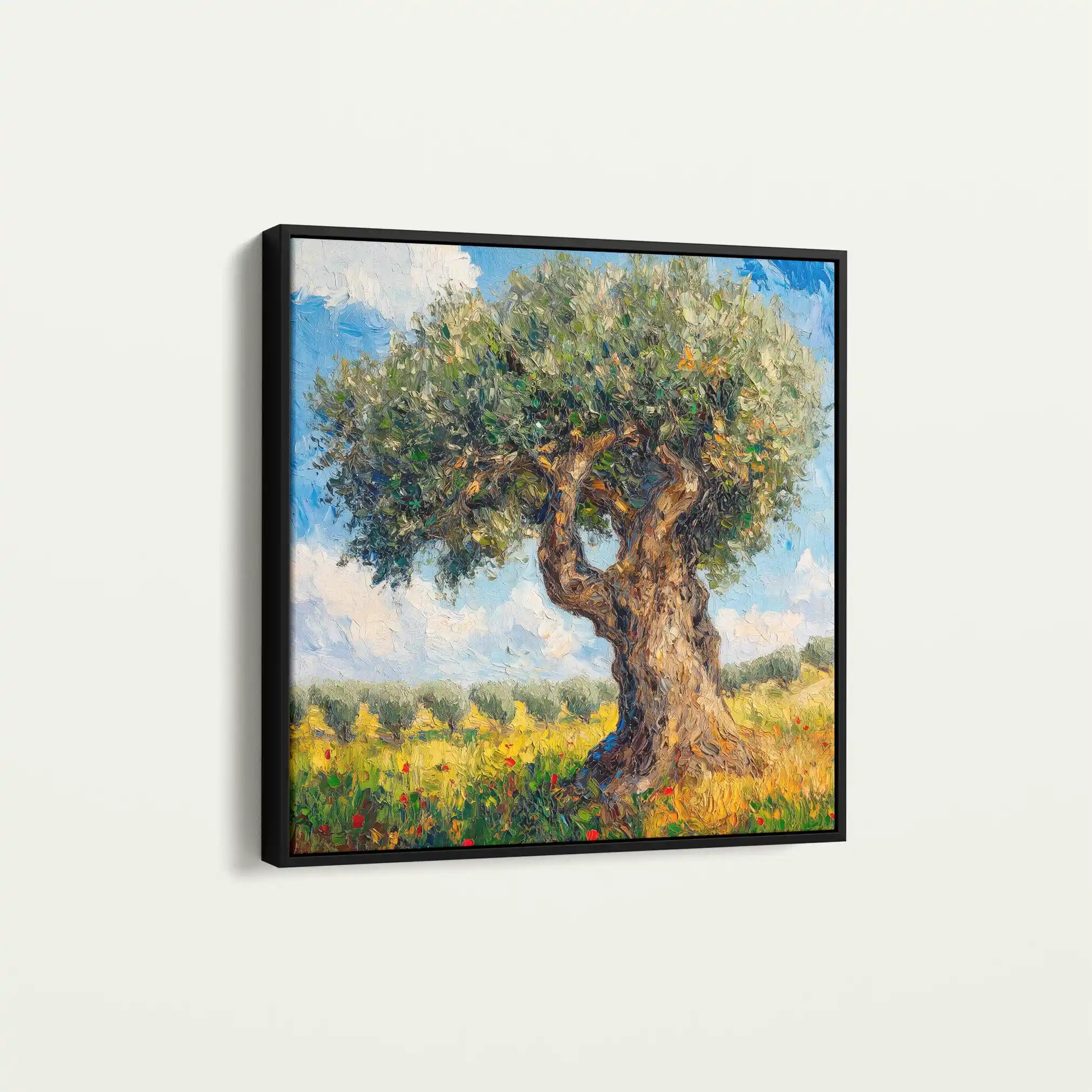 Landscape 385 Canvas Art 80 x 80 cm / Stretched on hidden frame