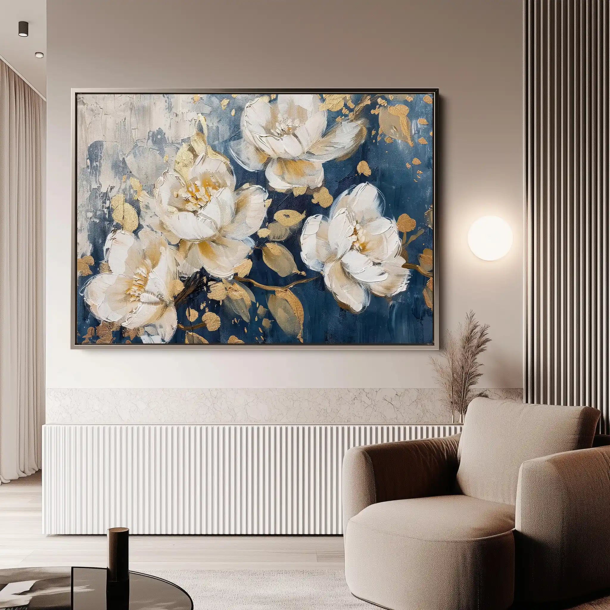 Floral Canvas Wall Art WAD386-F 90 x 60 cm / Stretched on hidden frame