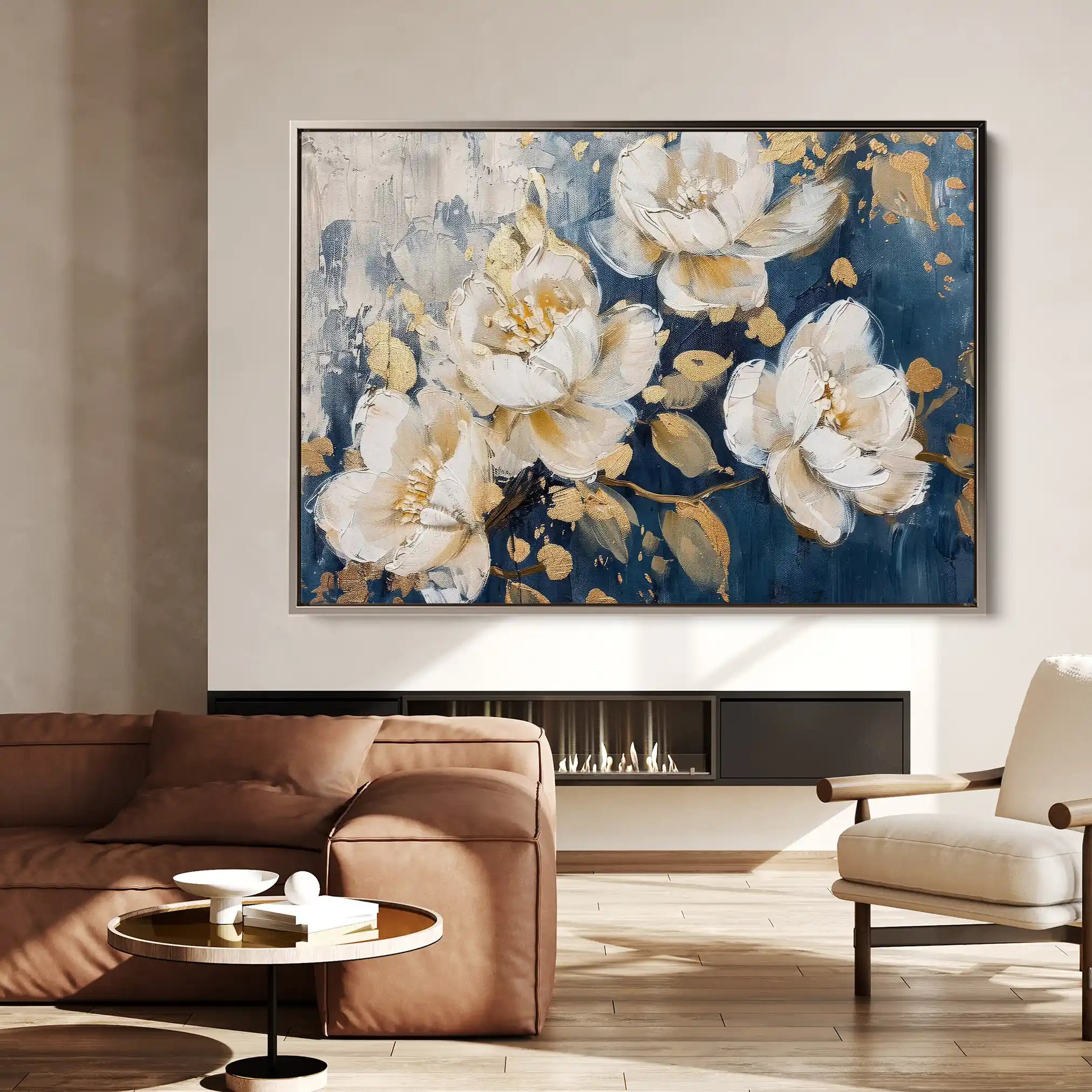 Floral Canvas Wall Art WAD386-F 90 x 60 cm / Stretched on hidden frame