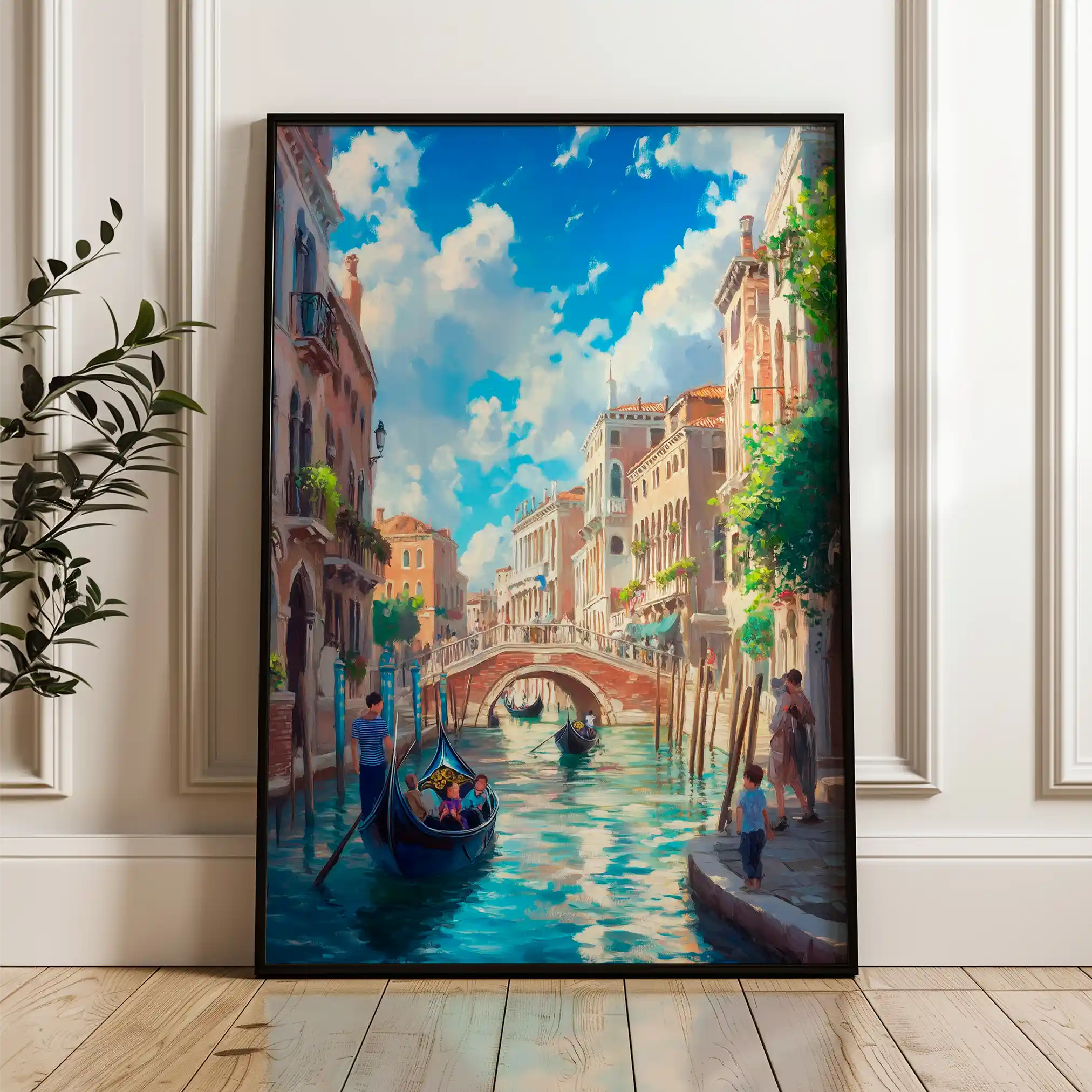 Landscape 386 Canvas Art 90 x 60 cm / Stretched on hidden frame