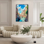 Landscape 386 Canvas Art 90 x 60 cm / Stretched on hidden frame