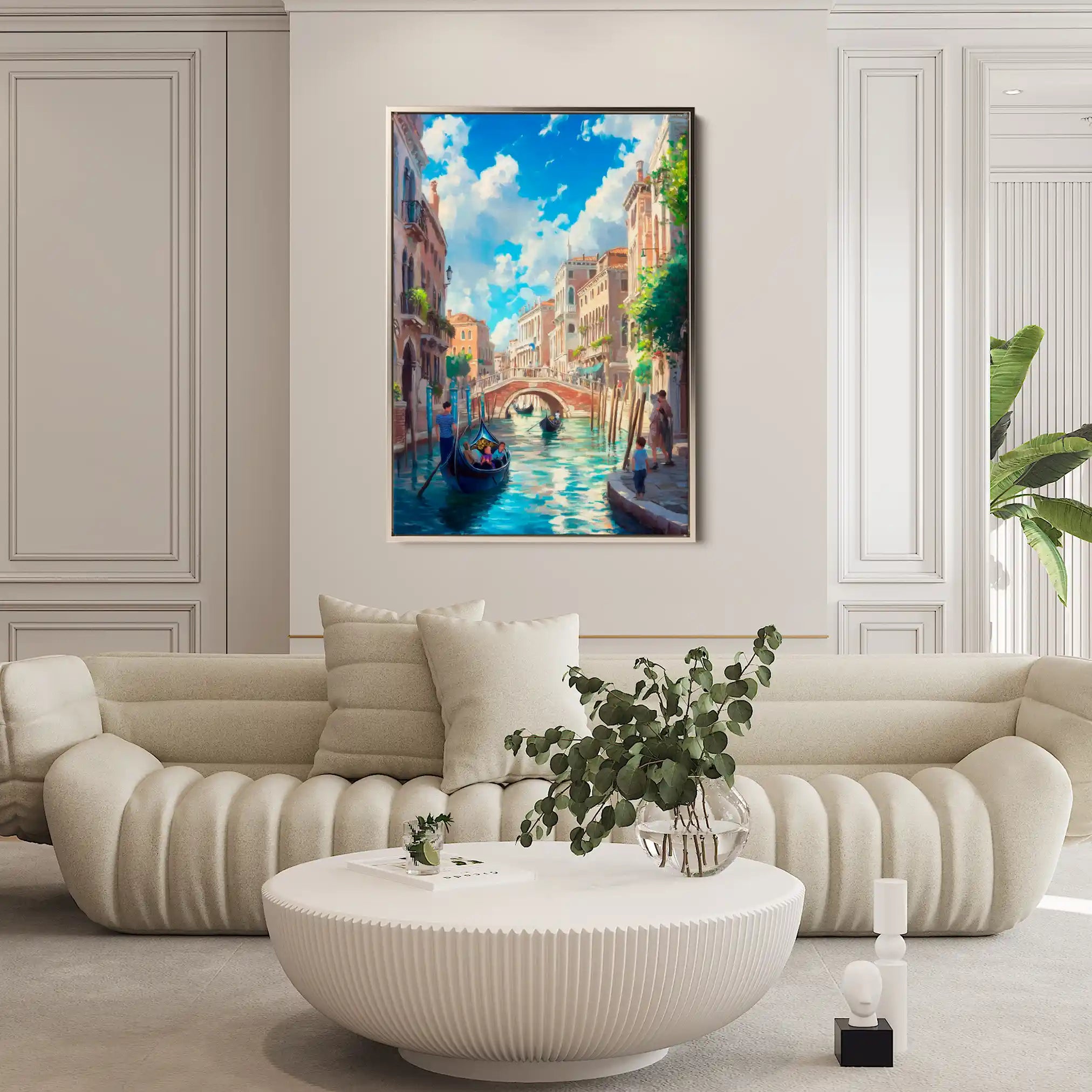 Landscape 386 Canvas Art 90 x 60 cm / Stretched on hidden frame