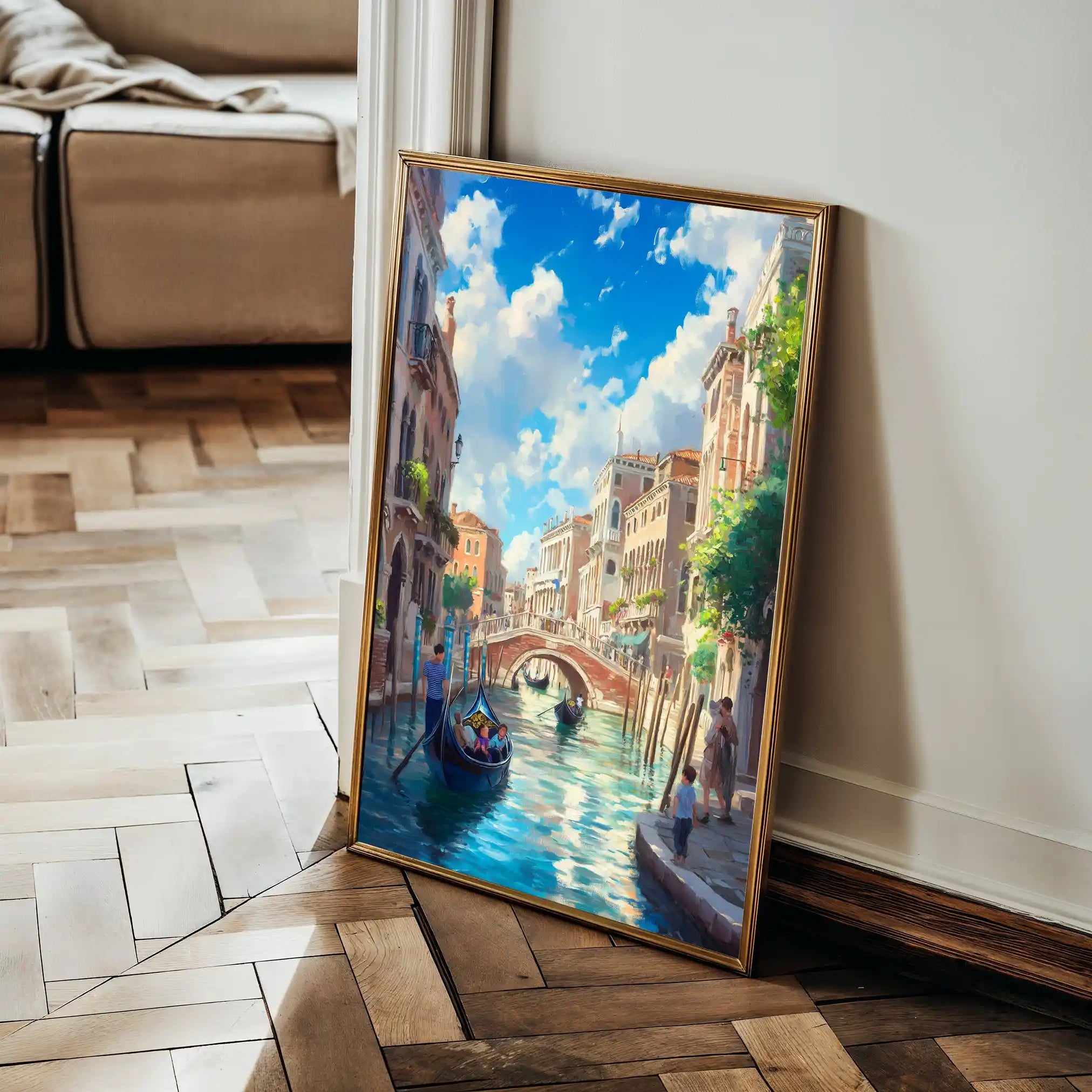 Landscape 386 Canvas Art 90 x 60 cm / Stretched on hidden frame