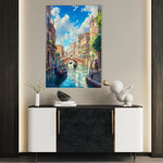 Landscape 386 Canvas Art 90 x 60 cm / Stretched on hidden frame