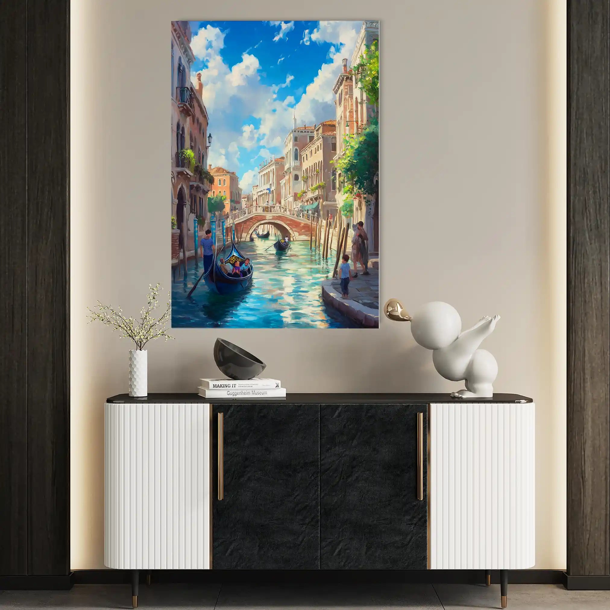 Landscape 386 Canvas Art 90 x 60 cm / Stretched on hidden frame