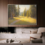 Landscape 387 Canvas Art 90 x 60 cm / Stretched on hidden frame