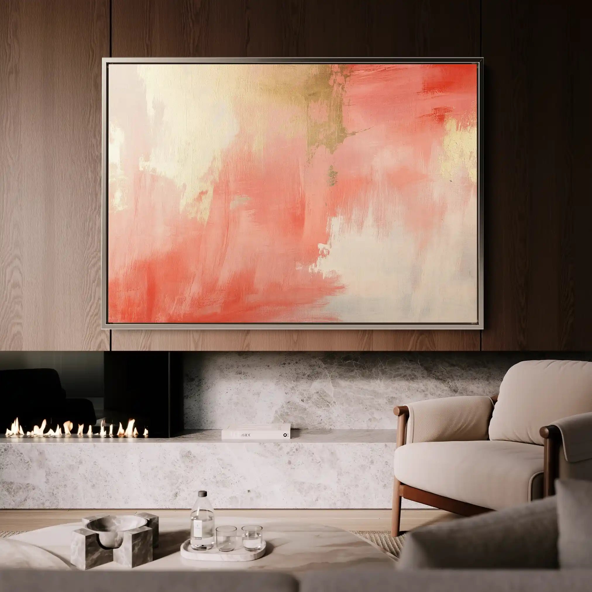 Abstract 389 Canvas Art 60 x 40 cm / Stretched on hidden frame