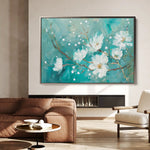 Floral Canvas Wall Art WAD389-F 90 x 60 cm / Stretched on hidden frame