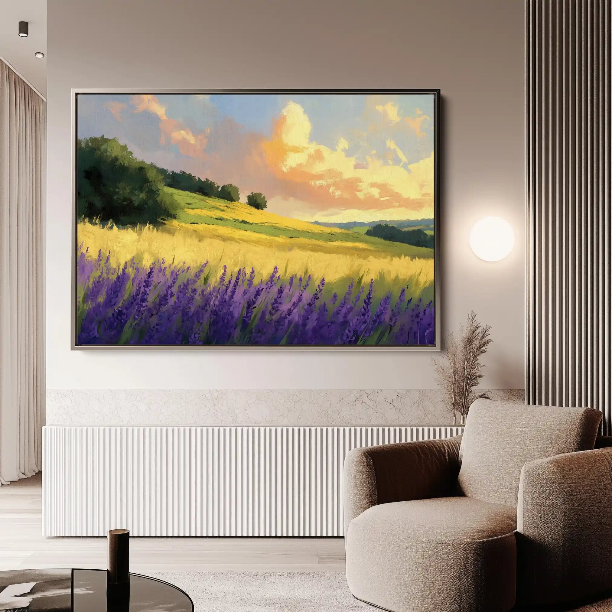 Landscape 389 Canvas Art 90 x 60 cm / Stretched on hidden frame