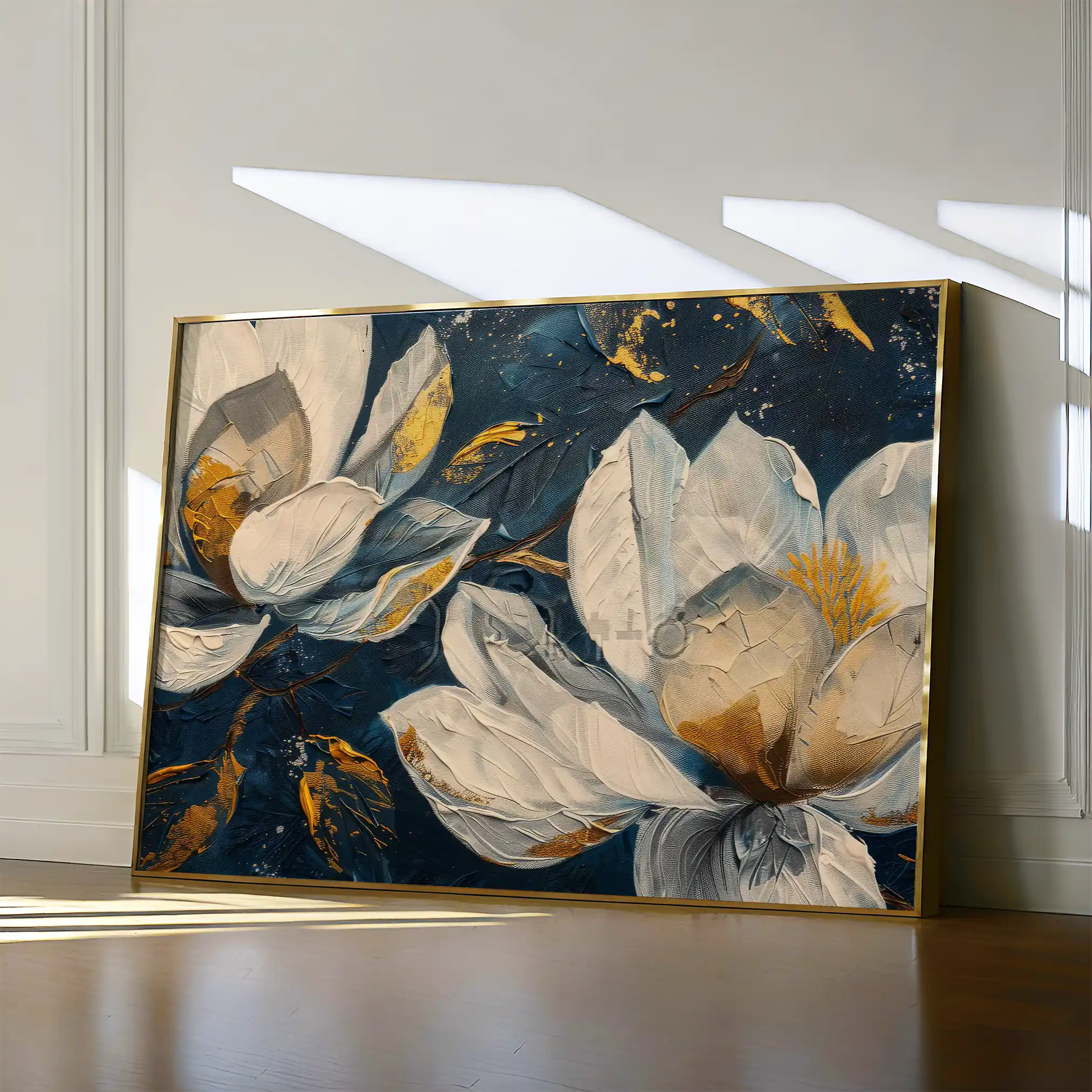 Floral Canvas Wall Art WAD390-F 90 x 60 cm / Stretched on hidden frame