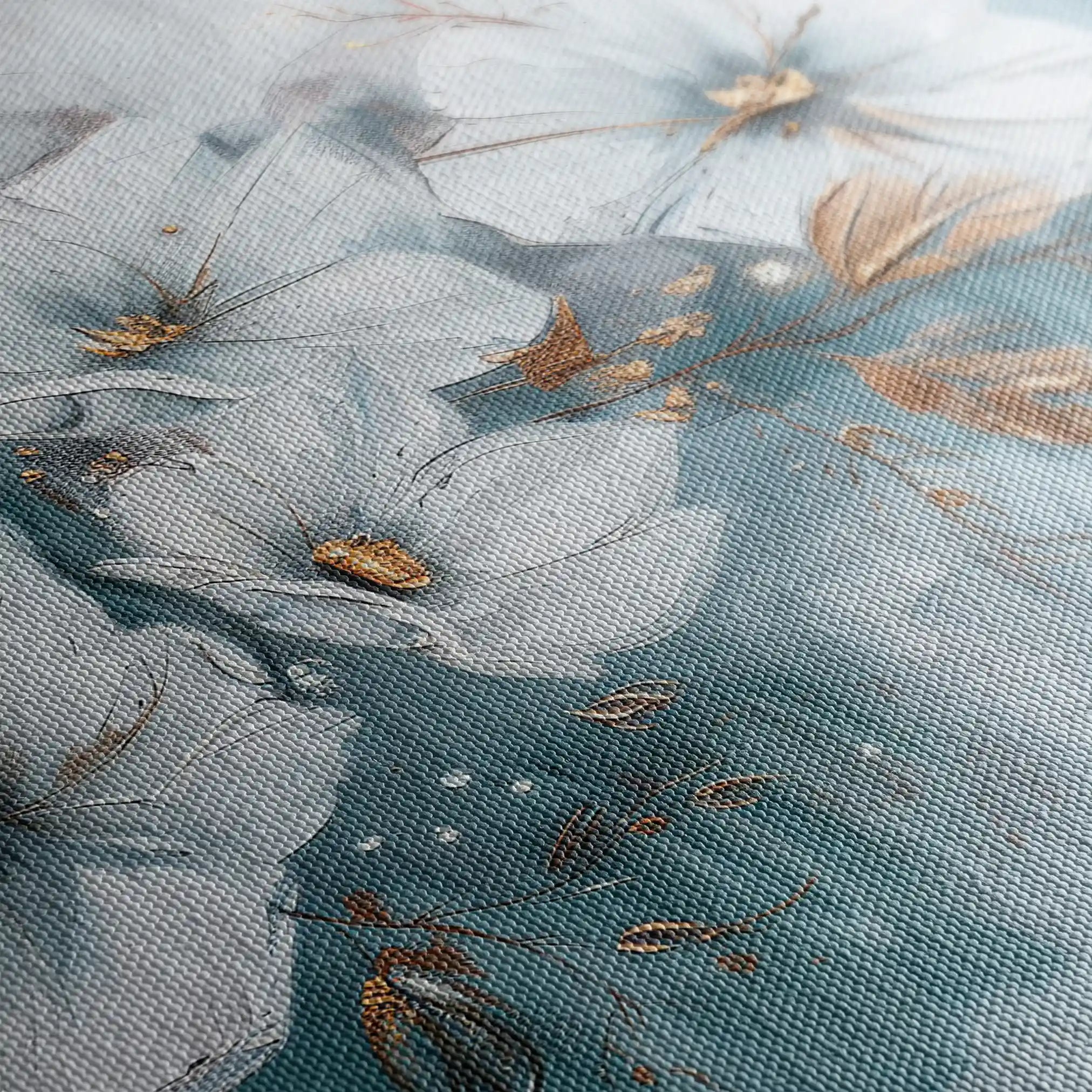 Floral Canvas Wall Art WAD391-F 90 x 60 cm / Stretched on hidden frame