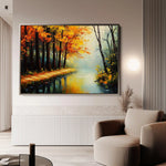 Landscape 391 Canvas Art 90 x 60 cm / Stretched on hidden frame