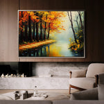 Landscape 391 Canvas Art 90 x 60 cm / Stretched on hidden frame