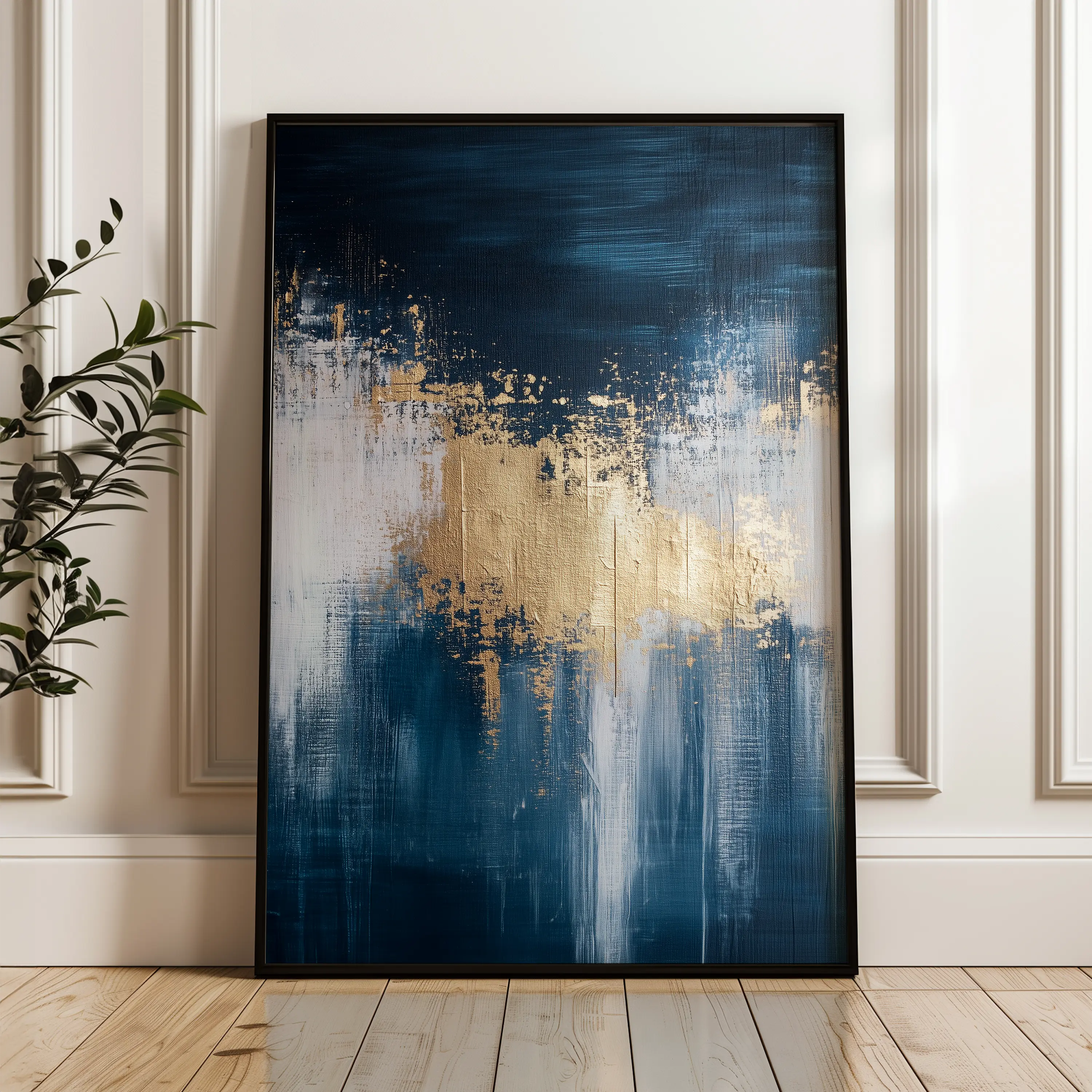Abstract Canvas Wall Art WAD392-A 90 x 60 cm / Stretched on hidden frame