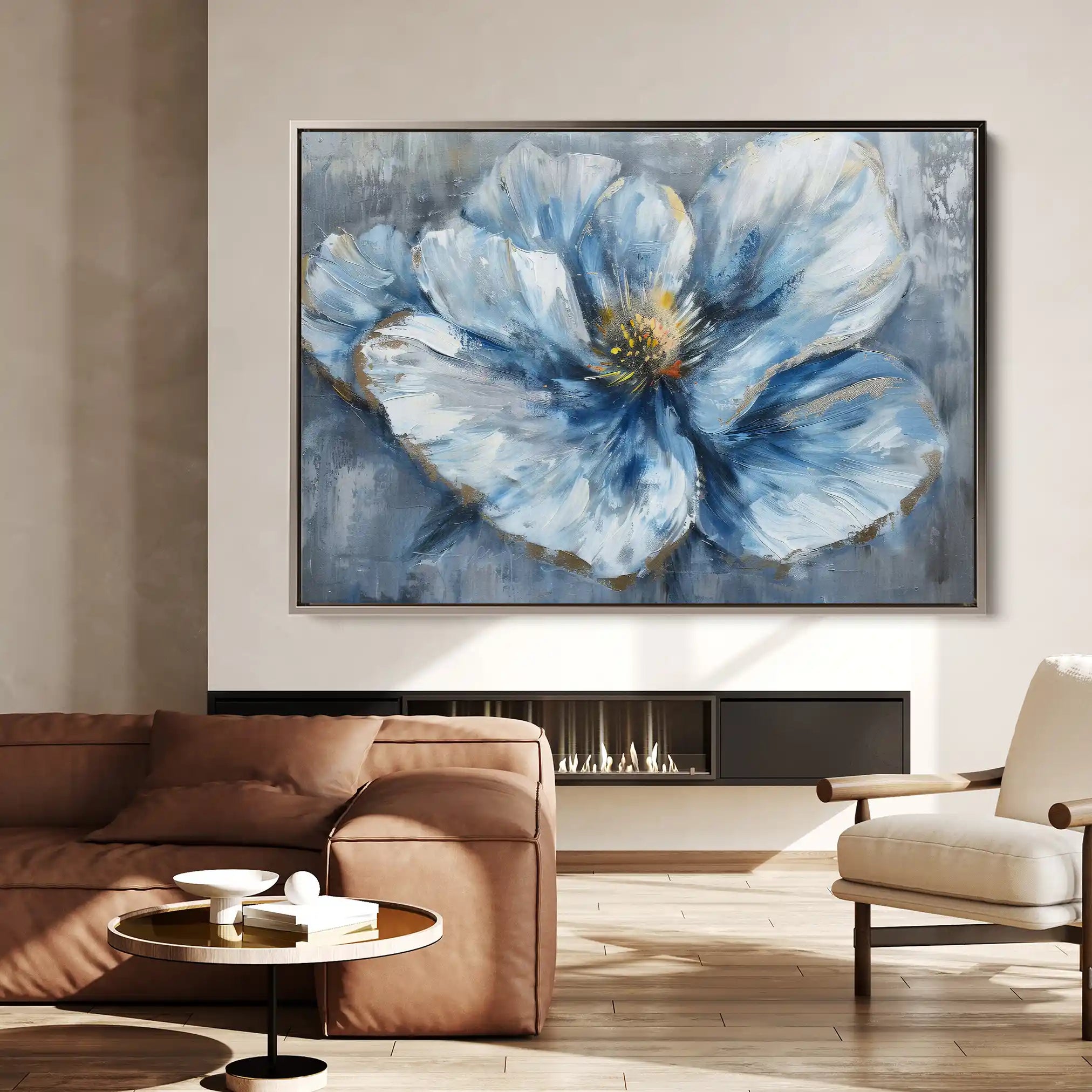 Floral Canvas Wall Art WAD392-F 90 x 60 cm / Stretched on hidden frame