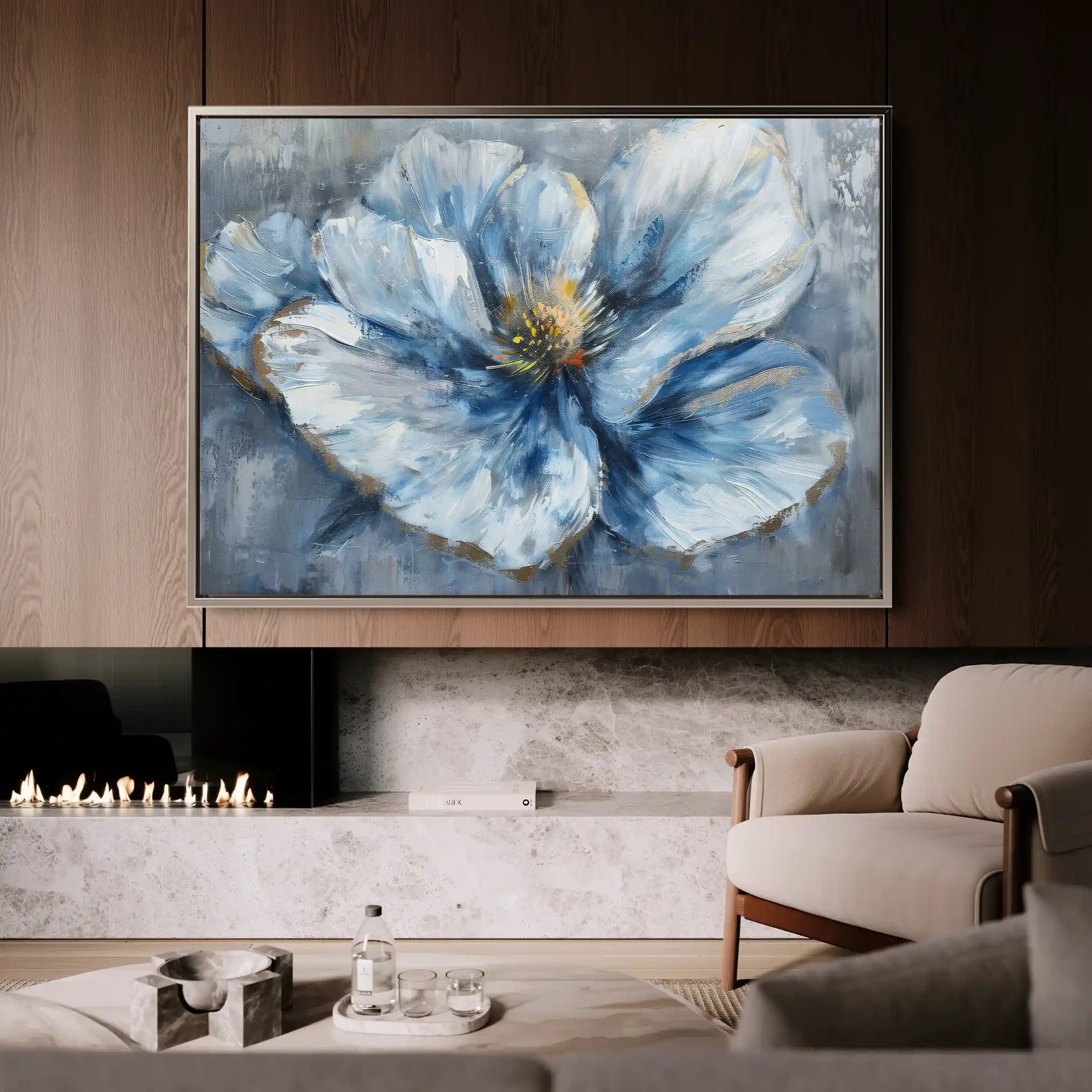 Floral Canvas Wall Art WAD392-F 90 x 60 cm / Stretched on hidden frame