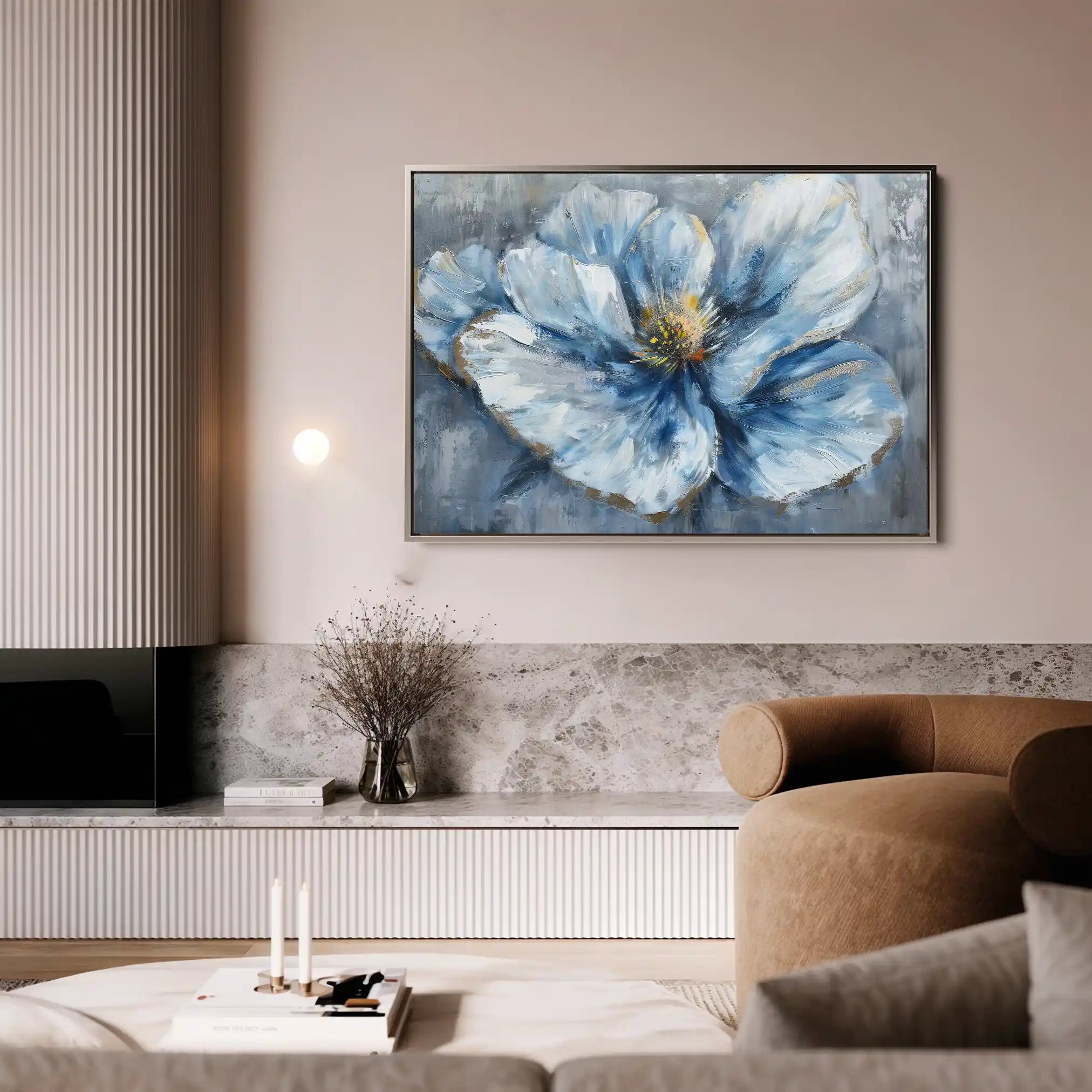 Floral Canvas Wall Art WAD392-F 90 x 60 cm / Stretched on hidden frame