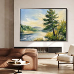Landscape 392 Canvas Art 90 x 60 cm / Stretched on hidden frame