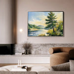 Landscape 392 Canvas Art 90 x 60 cm / Stretched on hidden frame