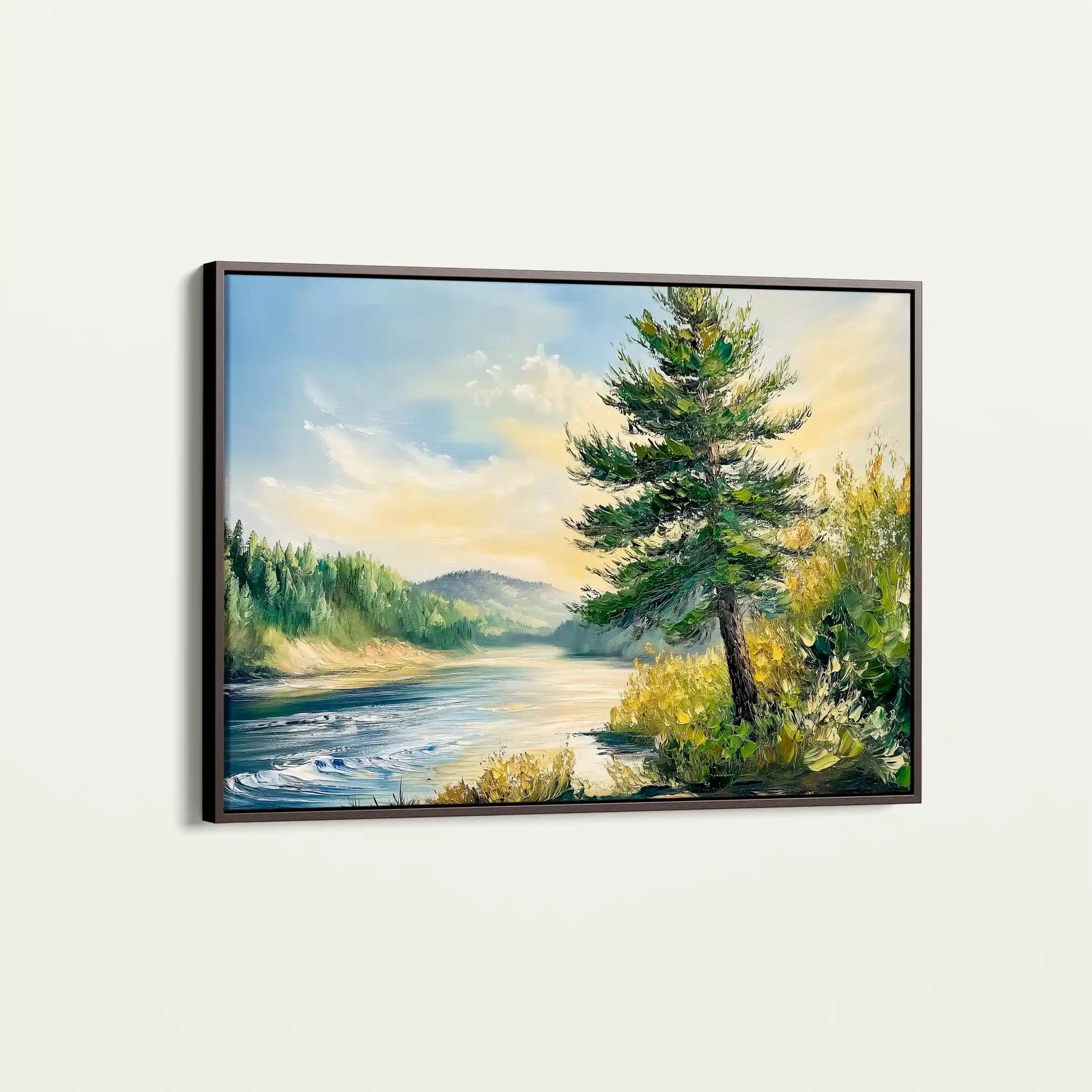 Landscape 392 Canvas Art 90 x 60 cm / Stretched on hidden frame