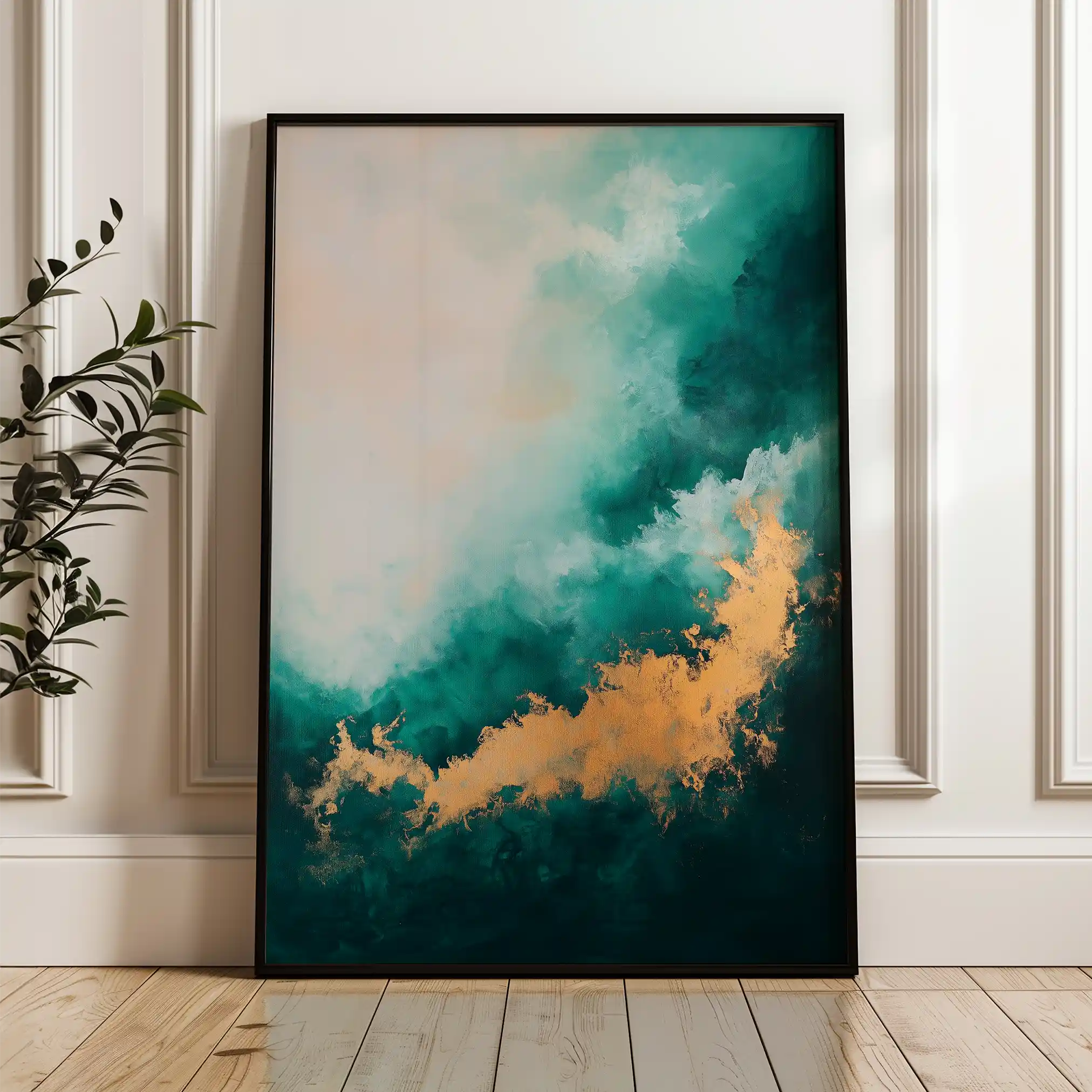 Abstract 393 Canvas Art 60 x 40 cm / Stretched on hidden frame