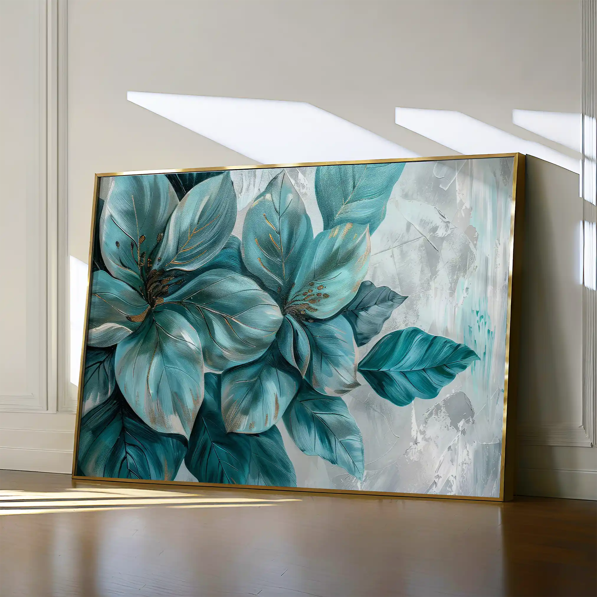 Floral Canvas Wall Art WAD393-F 90 x 60 cm / Stretched on hidden frame