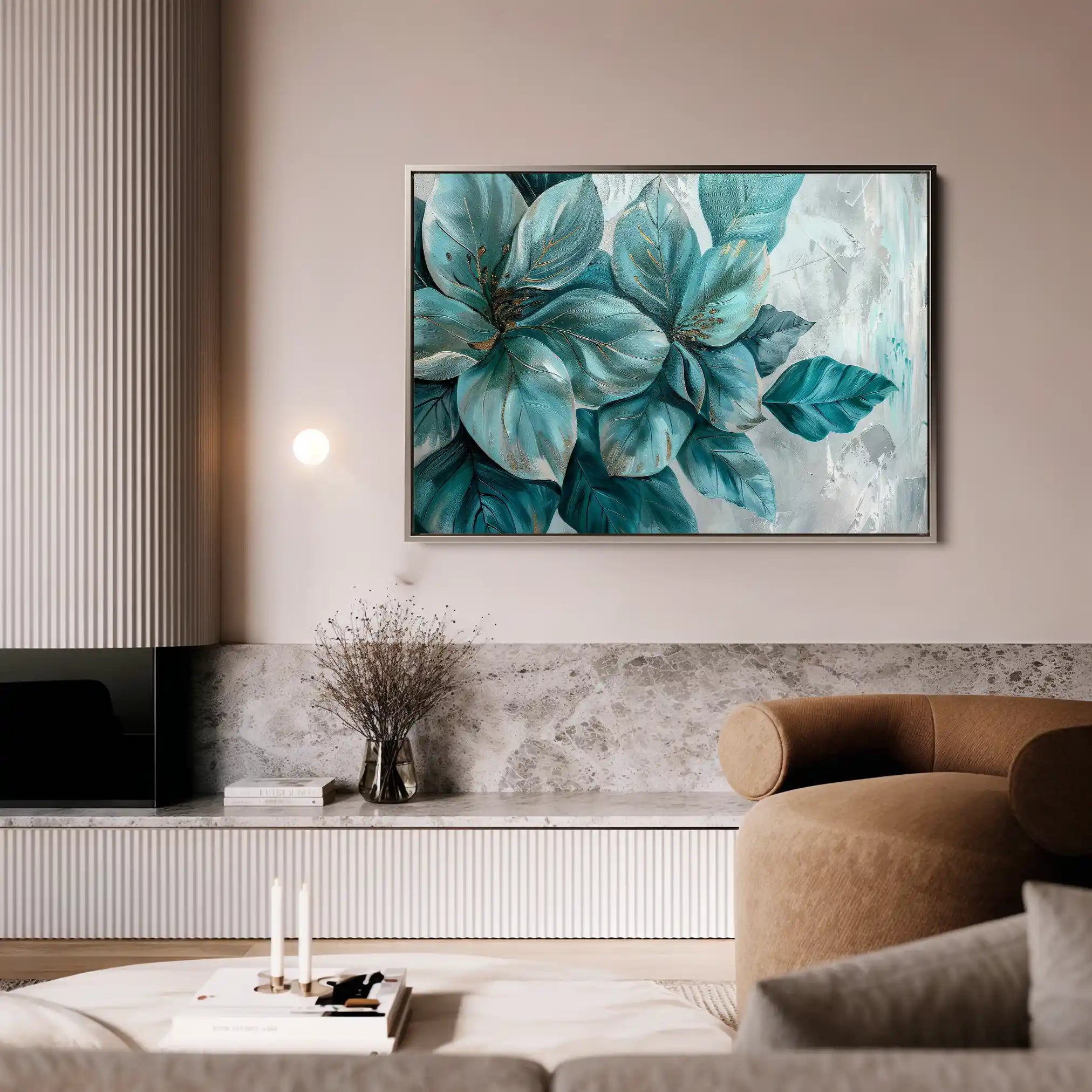 Floral Canvas Wall Art WAD393-F 90 x 60 cm / Stretched on hidden frame