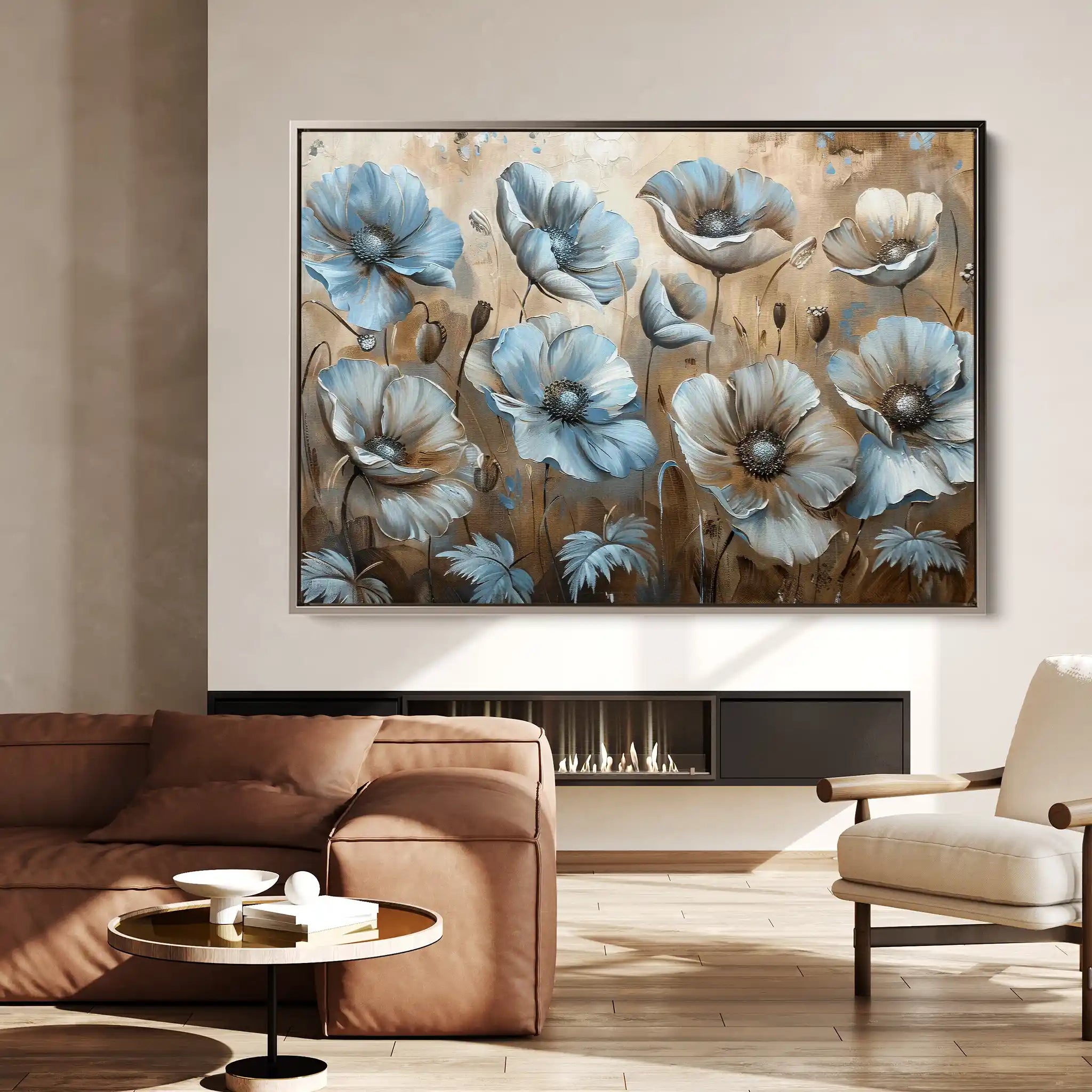 Floral Canvas Wall Art WAD394-F 90 x 60 cm / Stretched on hidden frame