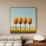 Landscape 394 Canvas Art 80 x 80 cm / Stretched on hidden frame