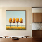Landscape 394 Canvas Art 80 x 80 cm / Stretched on hidden frame